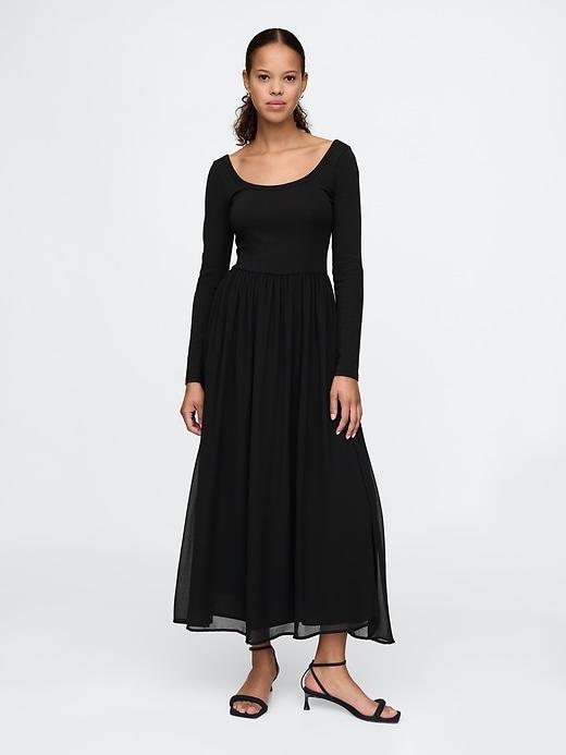 Mixed Media Maxi Dress Product Image