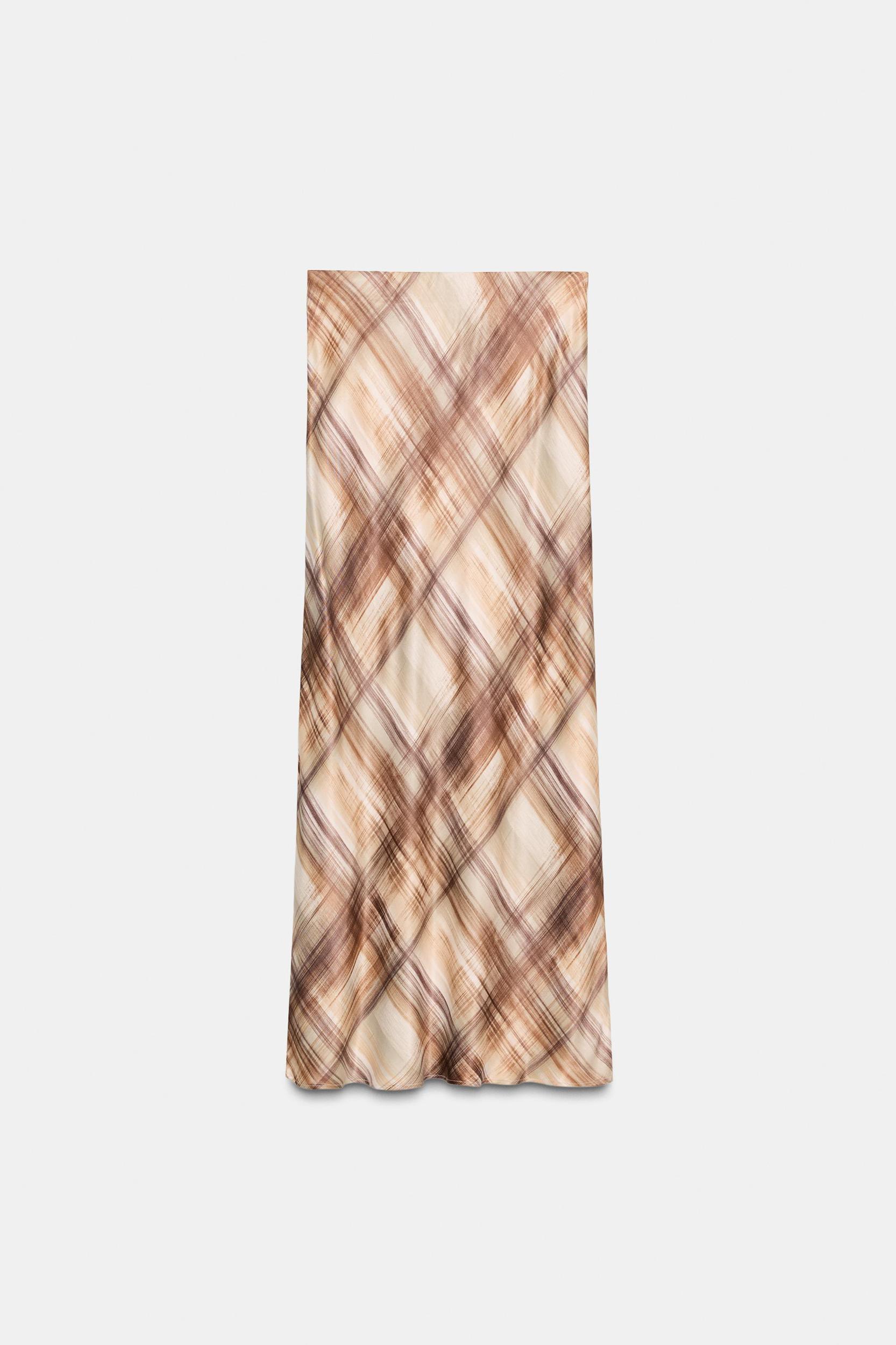 SATIN MIDI SKIRT Product Image