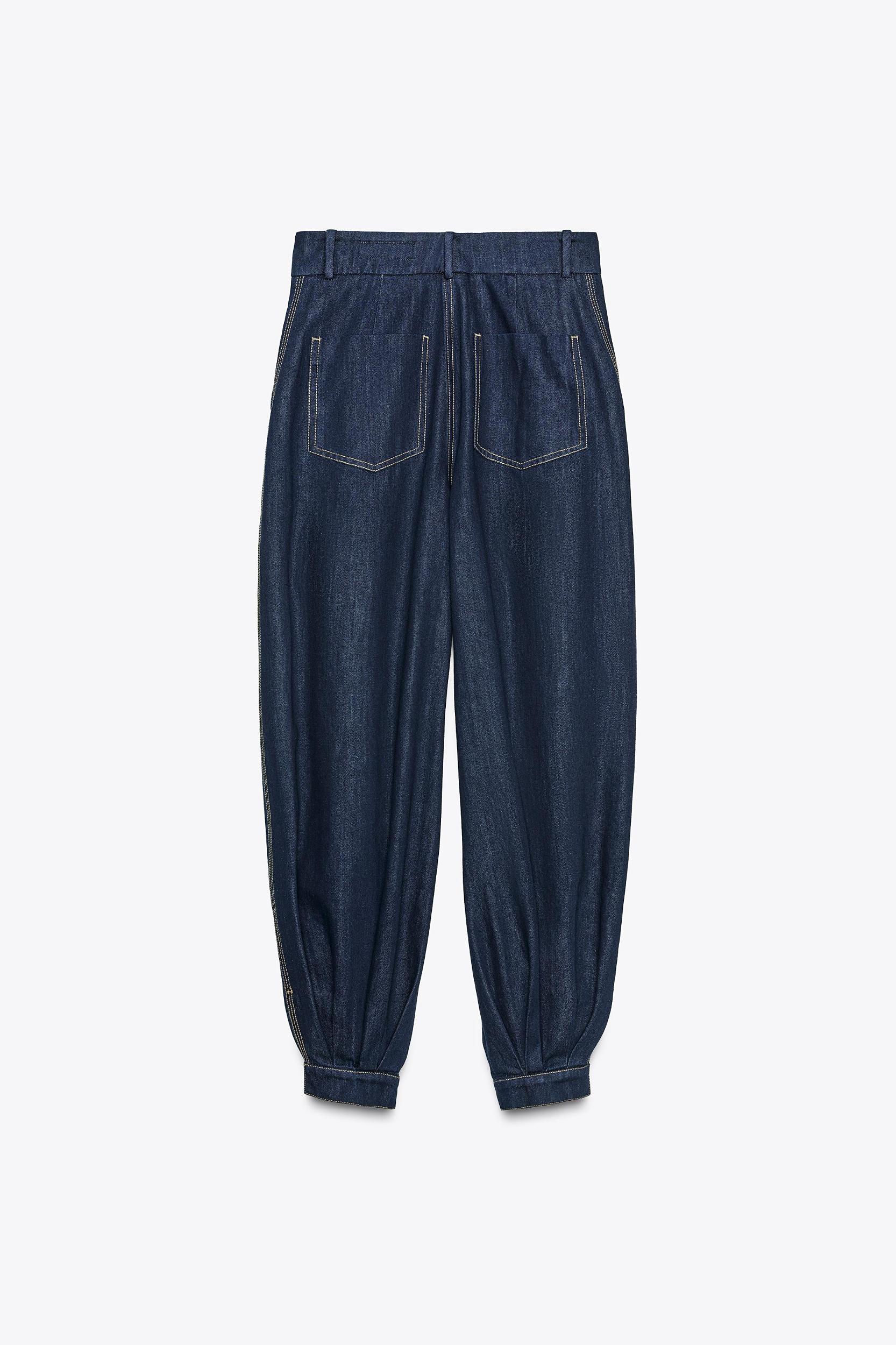 ZW COLLECTION DENIM BALLOON PANTS Product Image