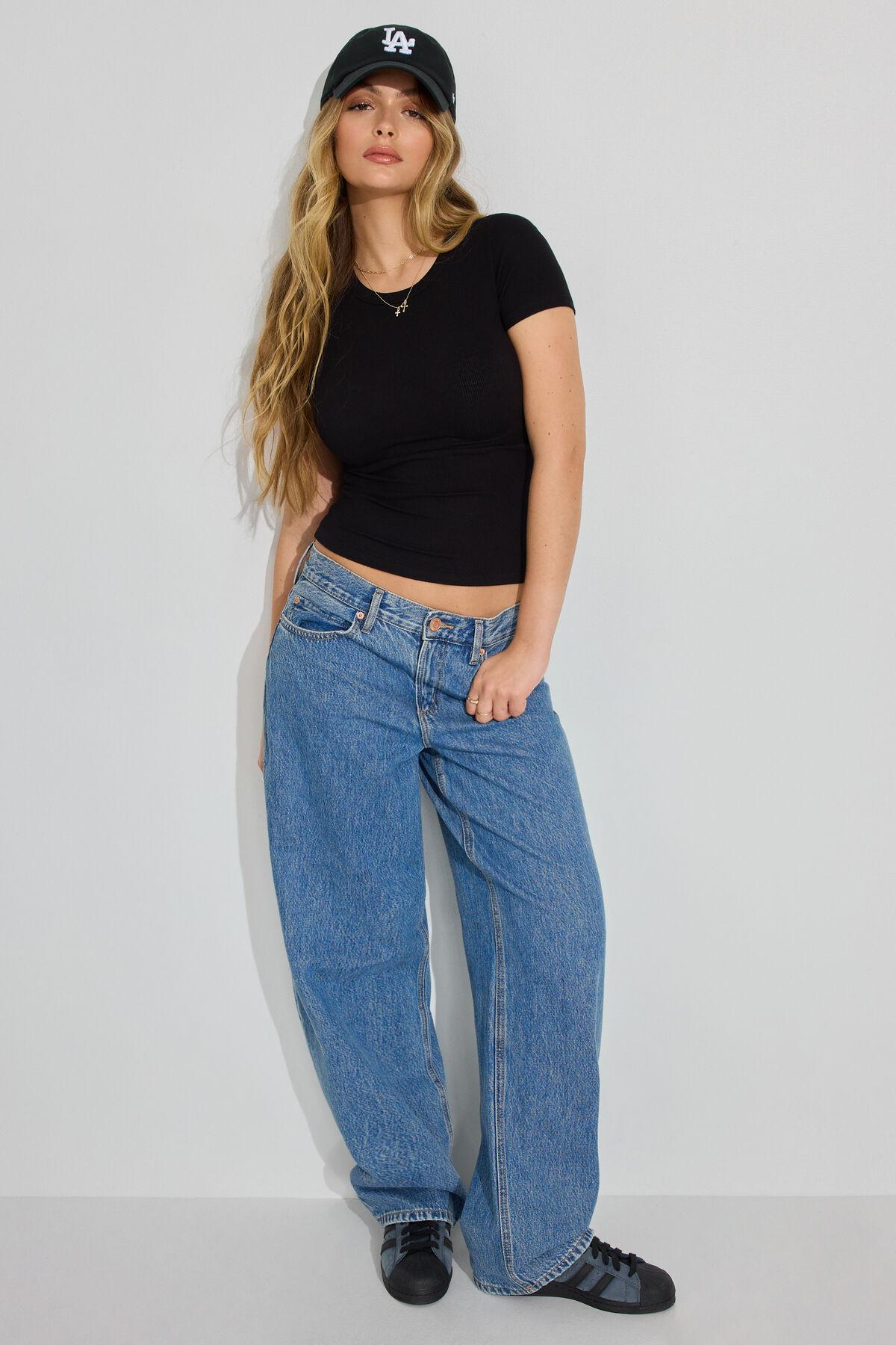 Open Back Cap Sleeve T Shirt Product Image