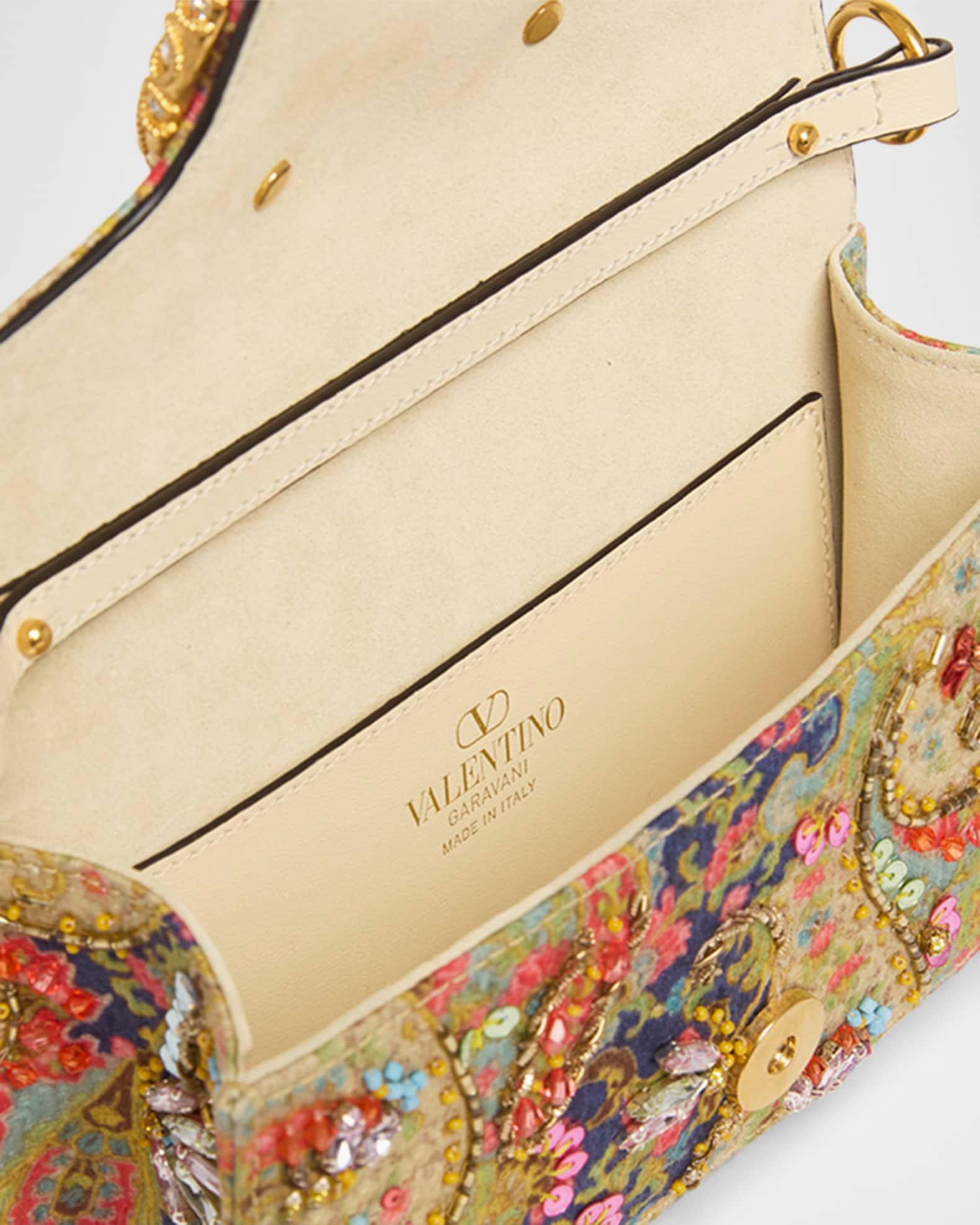 Loco Small VLOGO Paisley Embellished Shoulder Bag Product Image