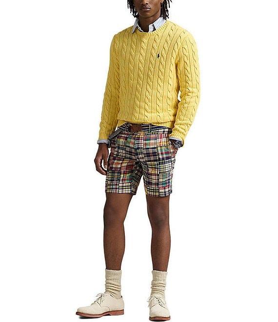 Polo Ralph Lauren Straight Patchwork Madras 9.5#double; Inseam Shorts Product Image