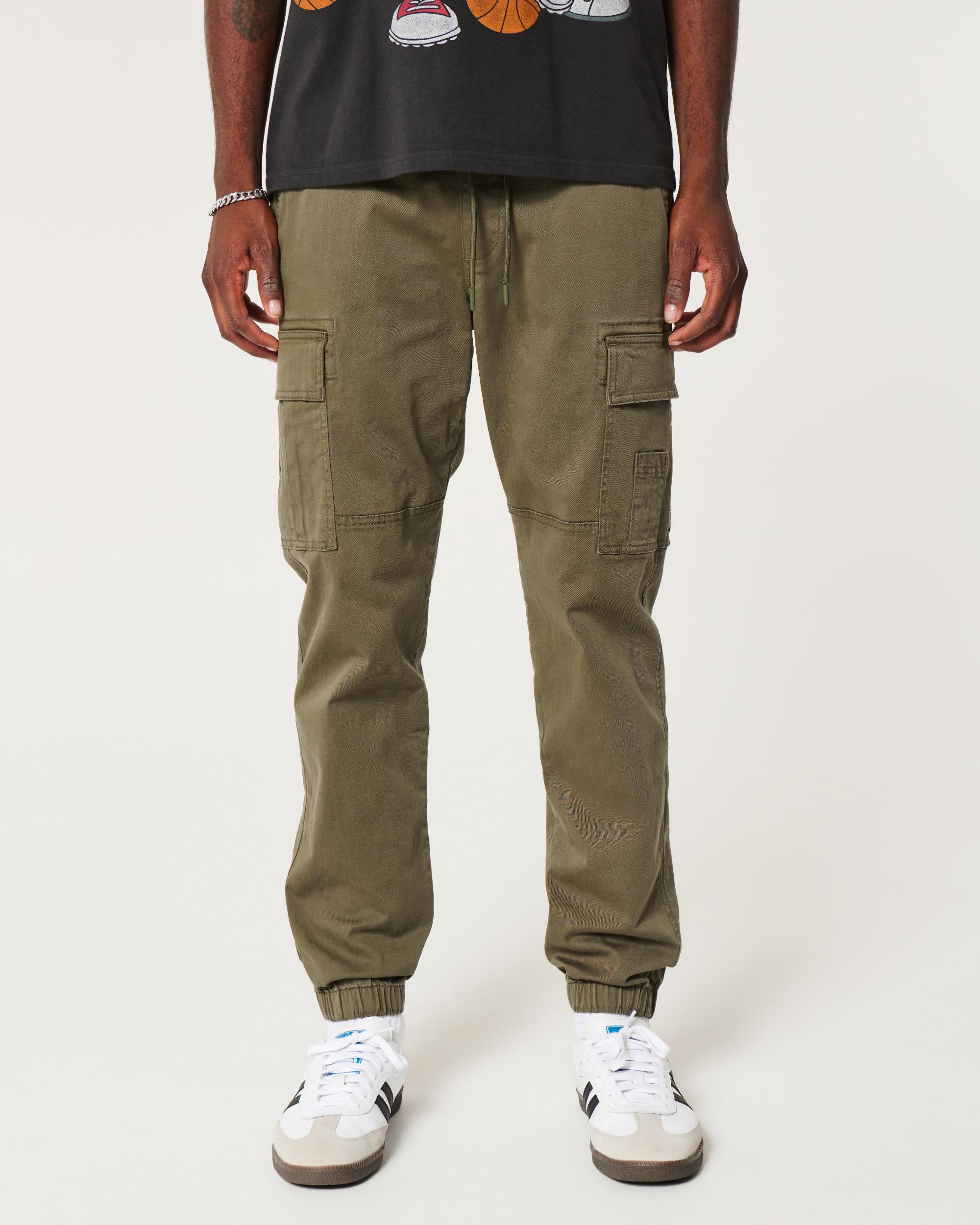 Relaxed Twill Cargo Joggers Product Image