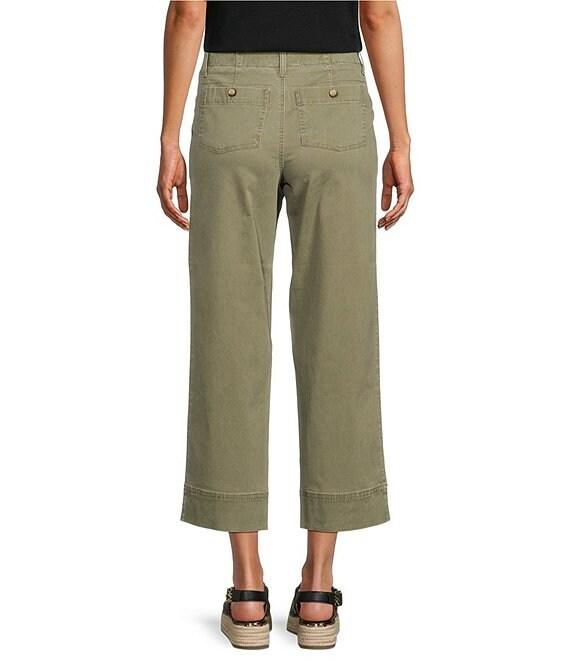 Tommy Bahama Boracay Stretch Sateen Cropped Wide Leg Pocketed Field Pants Product Image