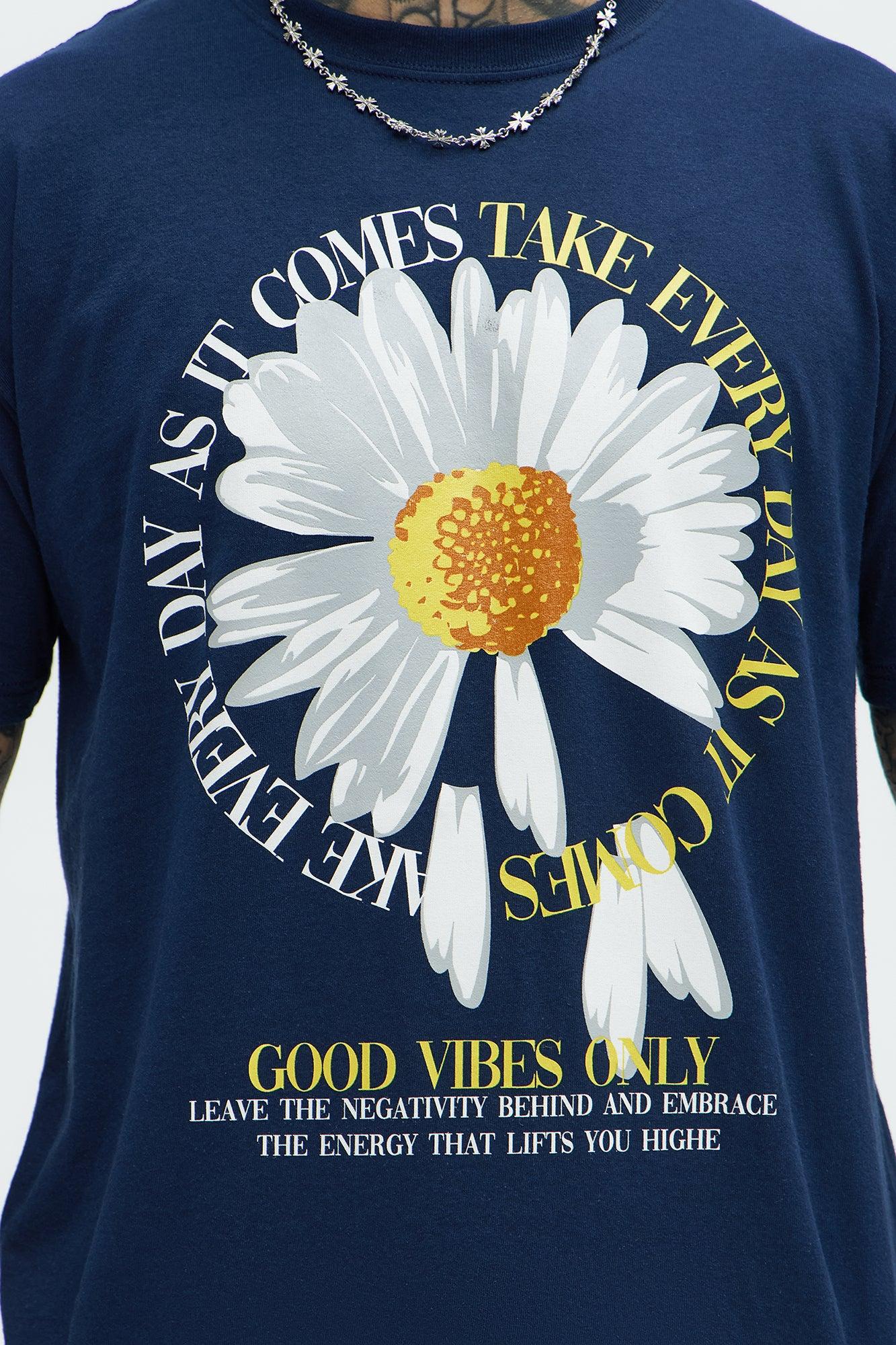 Good Vibes Only Everyday Short Sleeve Tee - Navy Product Image