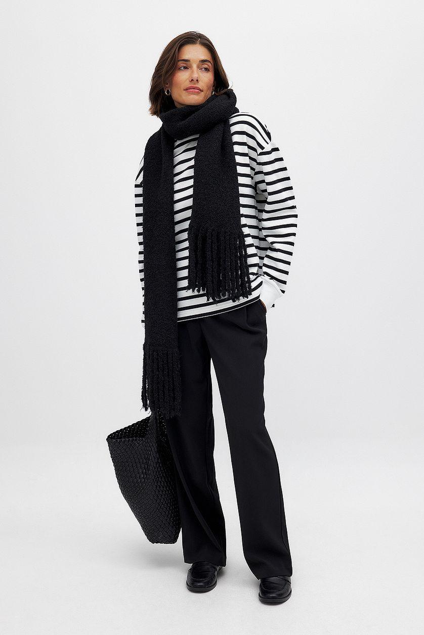 Striped Oversized Sweatshirt Product Image