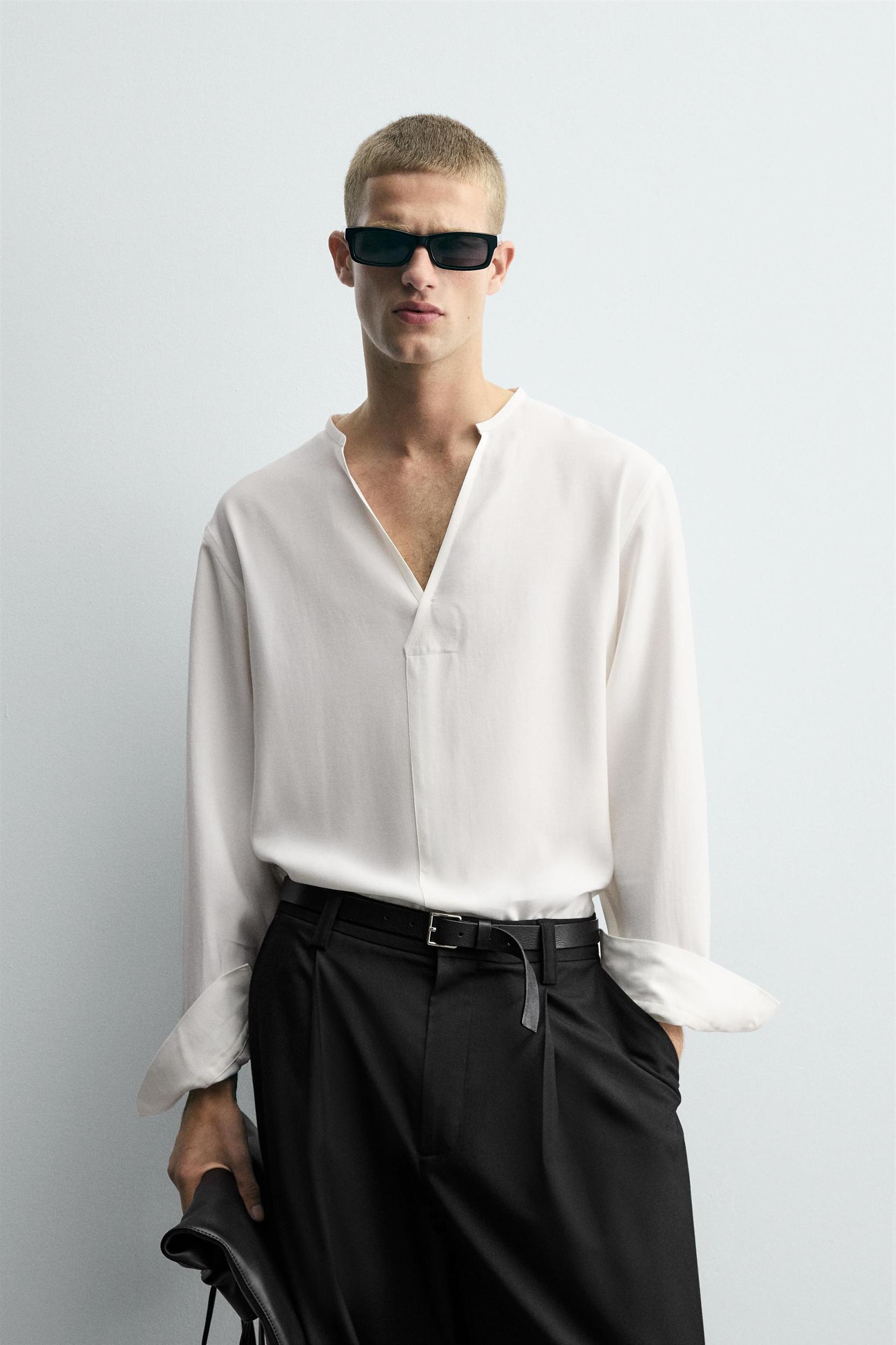 RELAXED FIT FLOWY SHIRT Product Image
