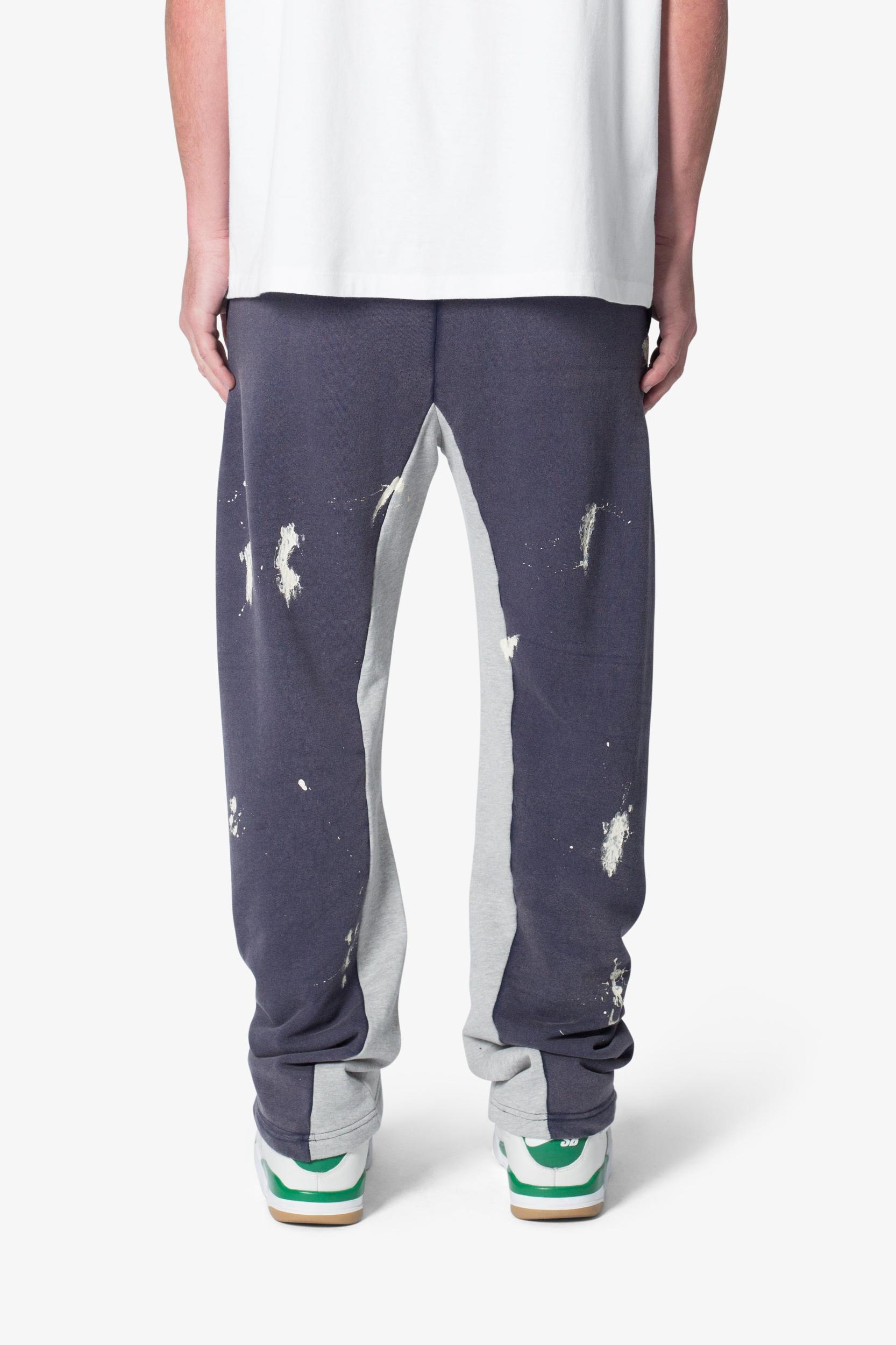 3 Patch Contrast Sweatpants - Blue Product Image