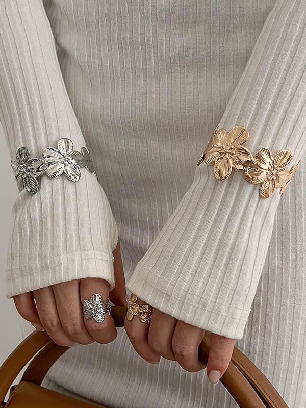 Flower Shape Geometric Bracelet Accessories Rings Accessories Product Image