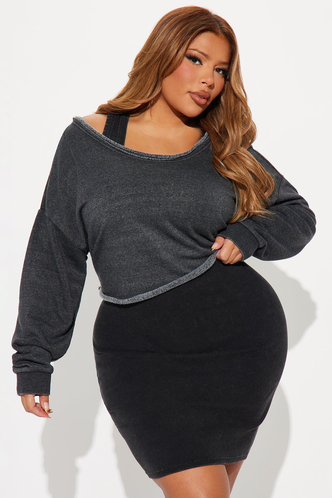 Perfect Day For A Mini Dress Set - Charcoal Product Image