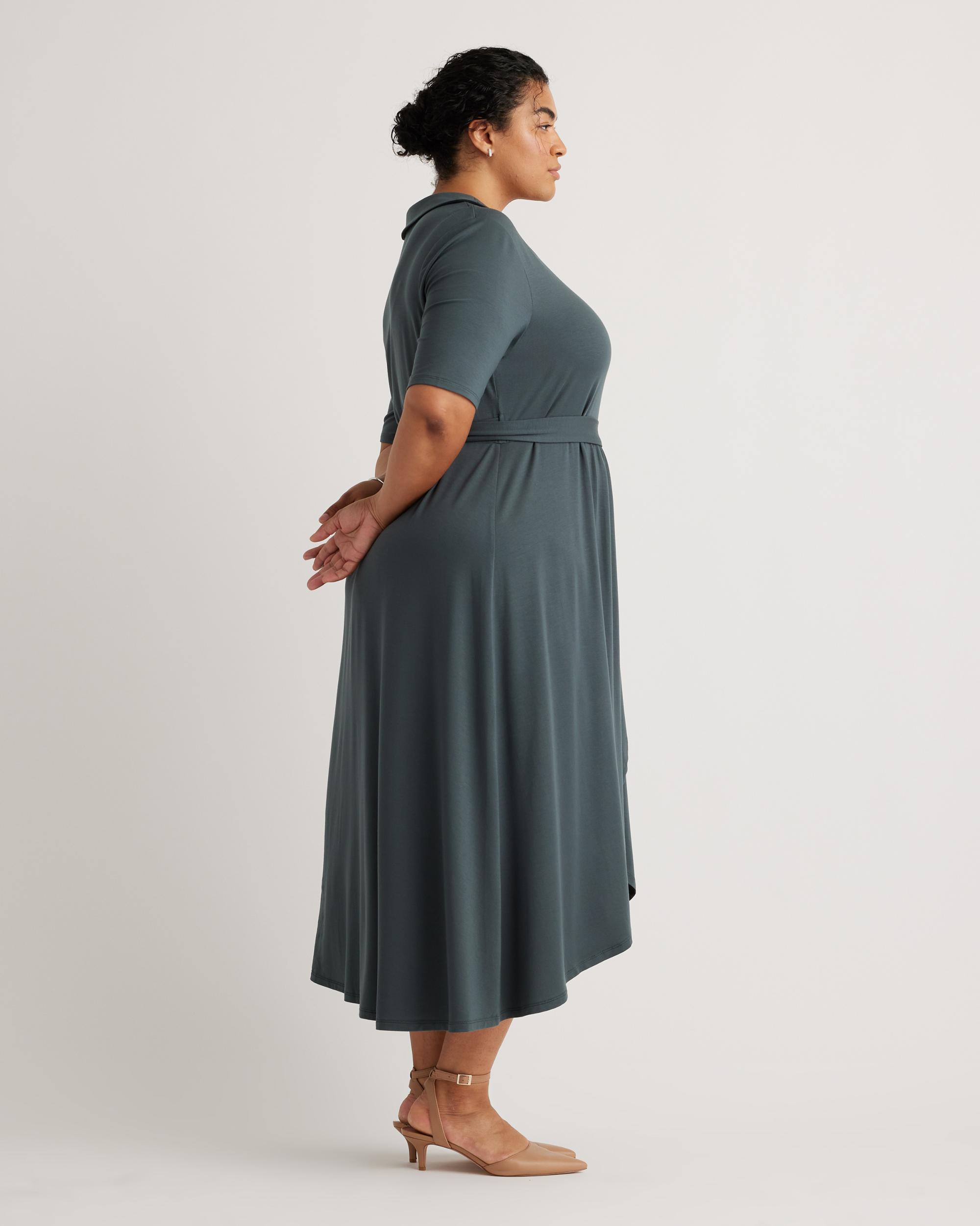 Quince | Women's Tencel Jersey Midi Wrap Dress Product Image