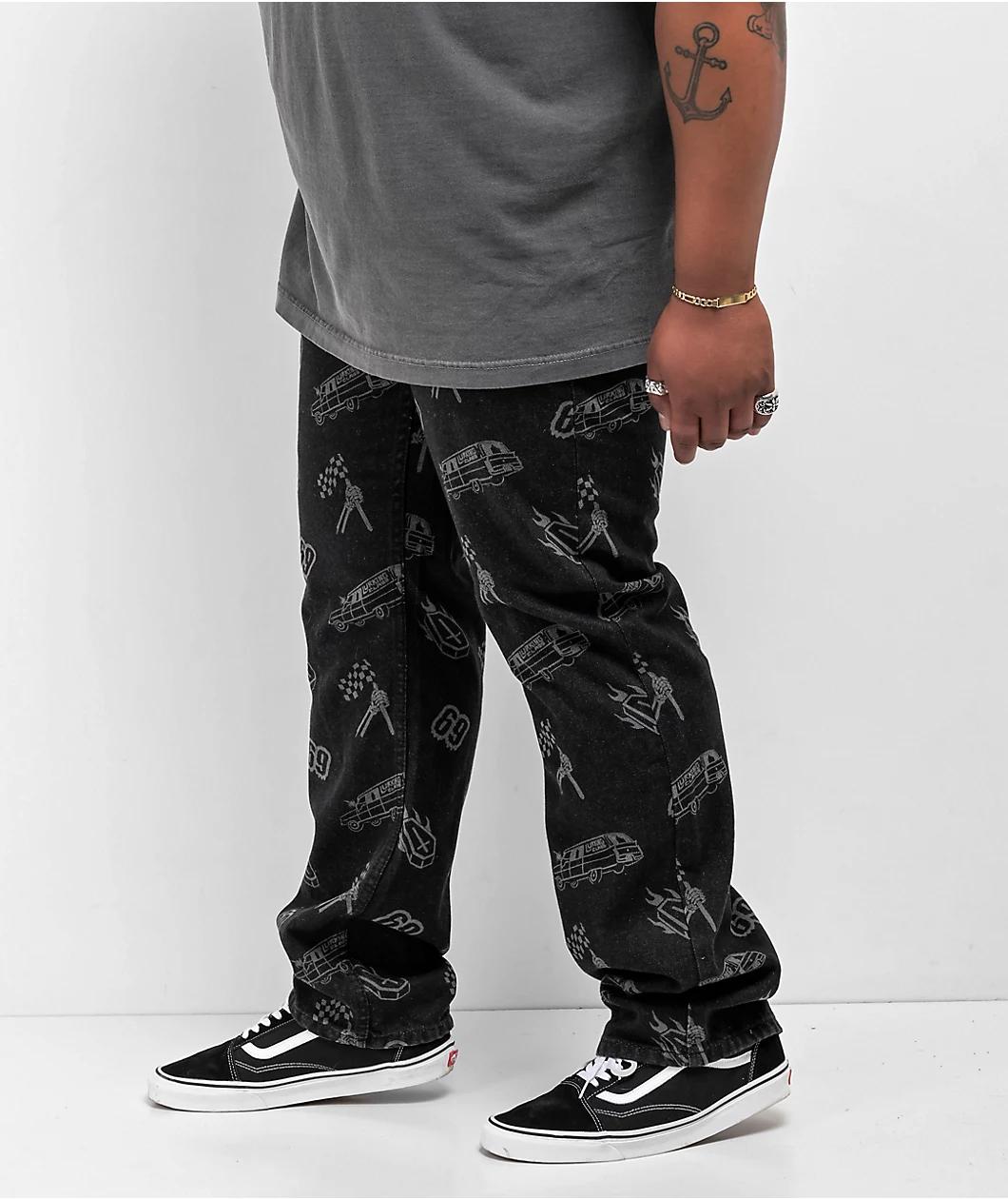 Lurking Class by Sketchy Tank Burnout Black Denim Jeans Product Image