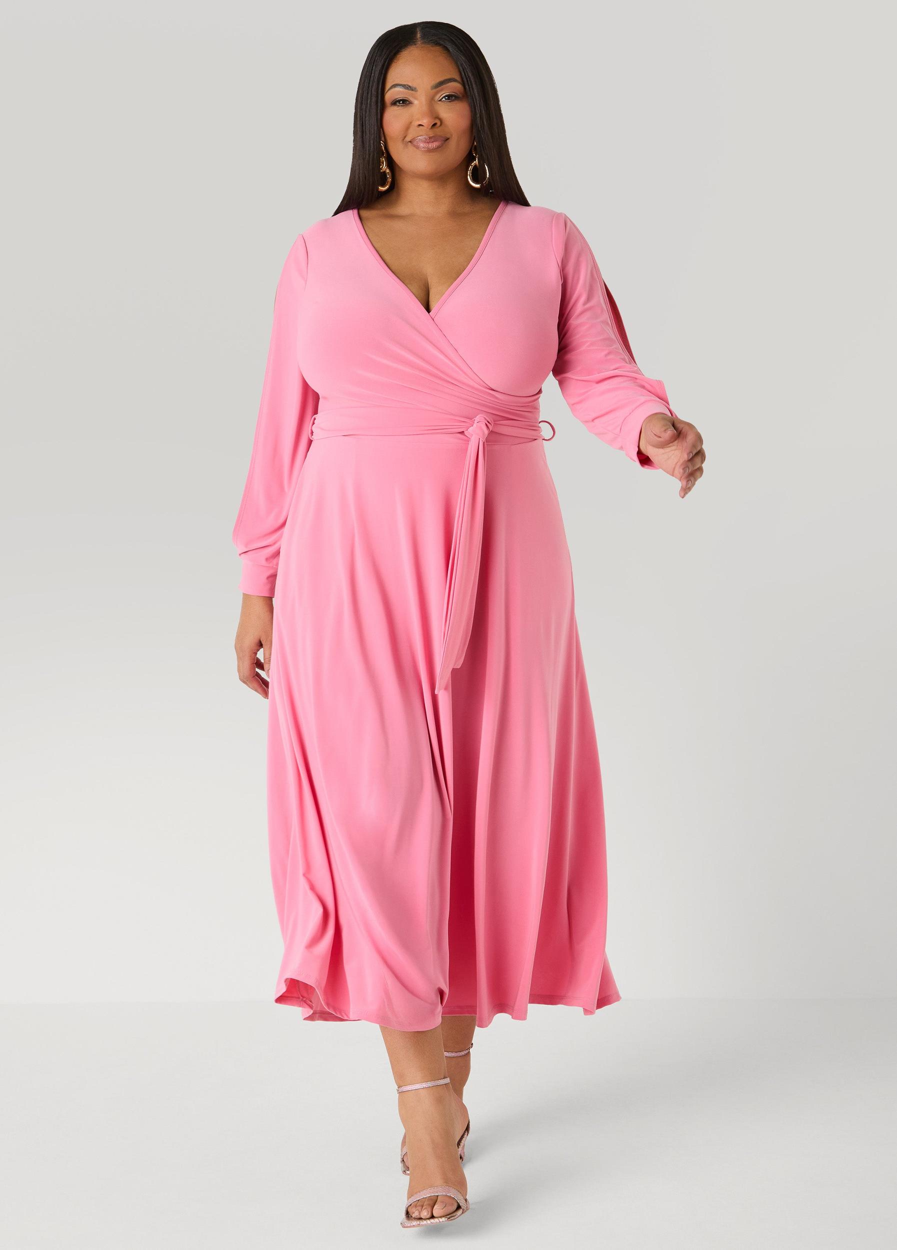 Split Sleeve A Line Maxi Dress Product Image