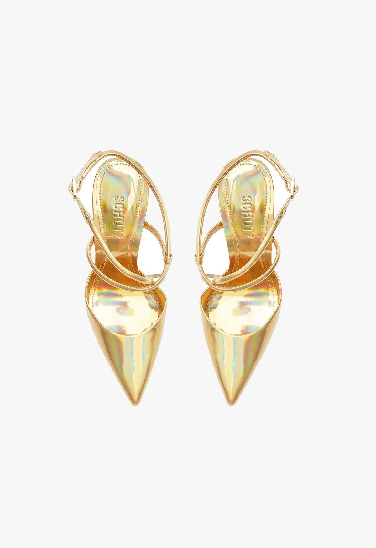 Aimee Specchio Leather Pump Female Product Image