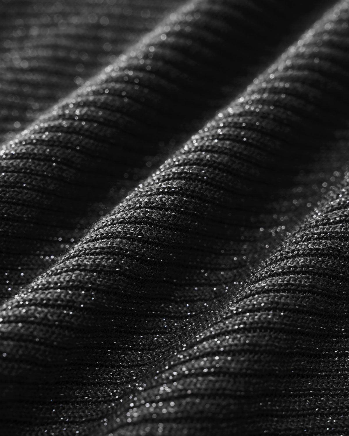 Black Bodycon Sleeveless Slit Midi Dress Product Image