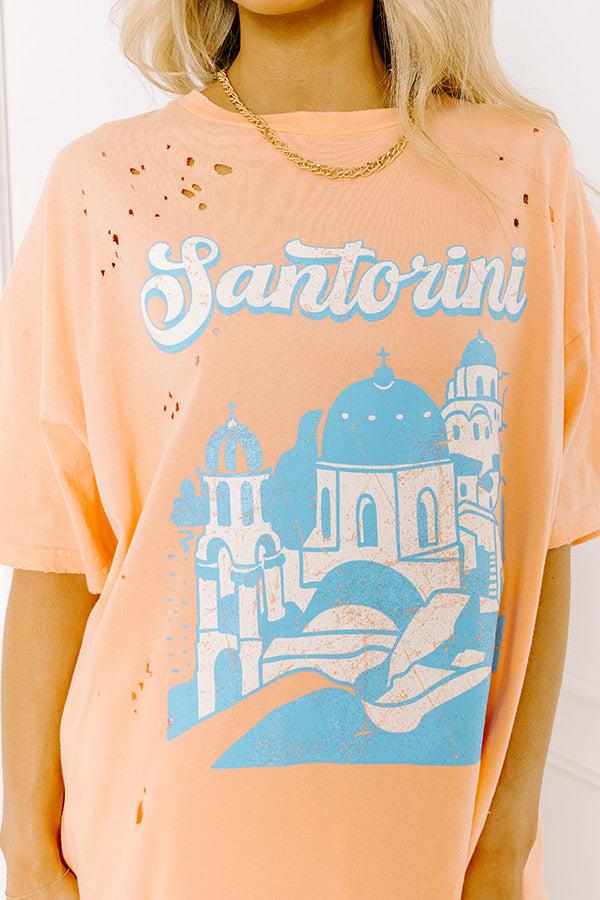 Santorini Distressed Oversized Tee Product Image