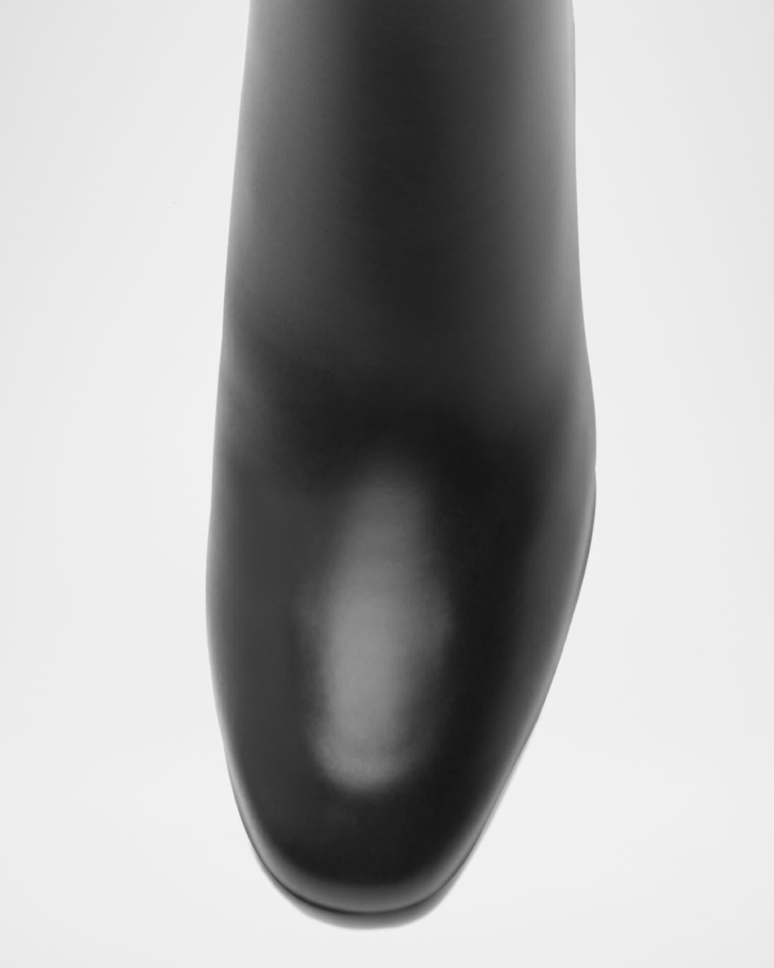 Candance Leather Buckle Knee Boots Product Image