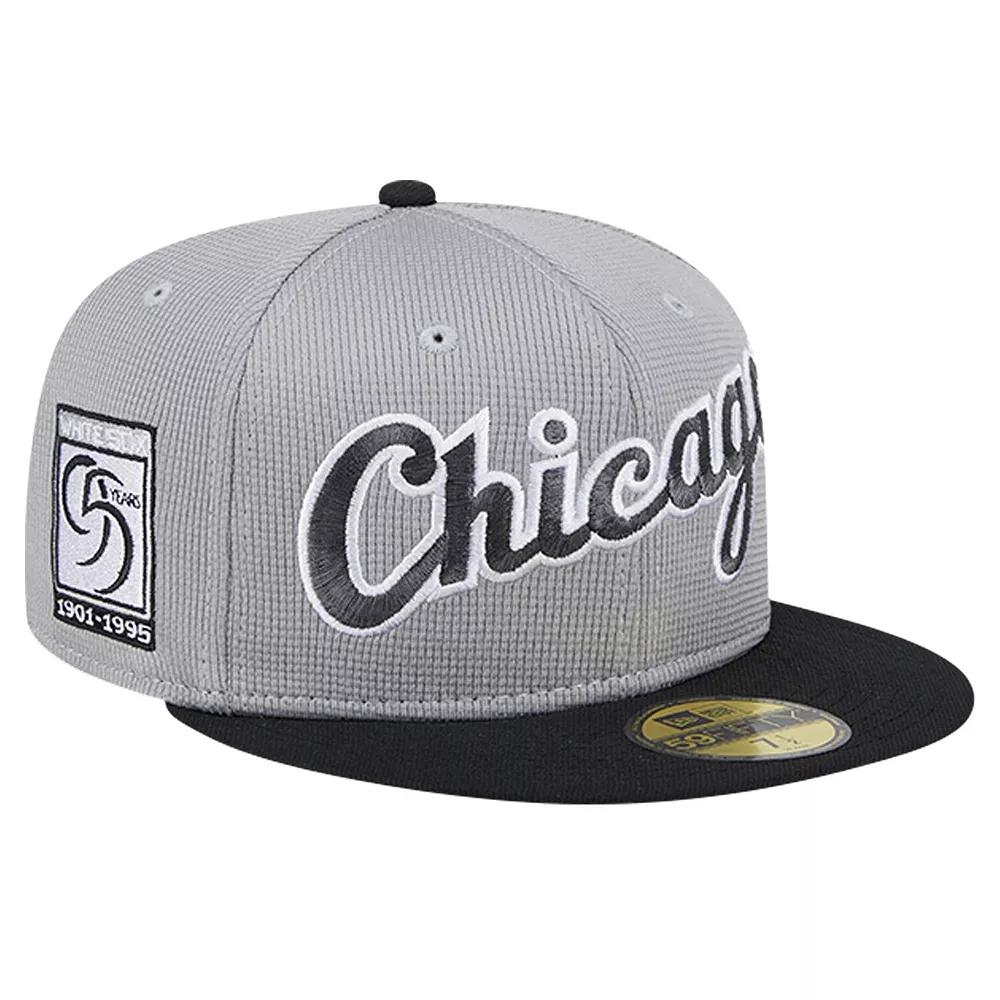 Men's New Era Gray Chicago White Sox Pivot Mesh 59FIFTY Fitted Hat,  Product Image