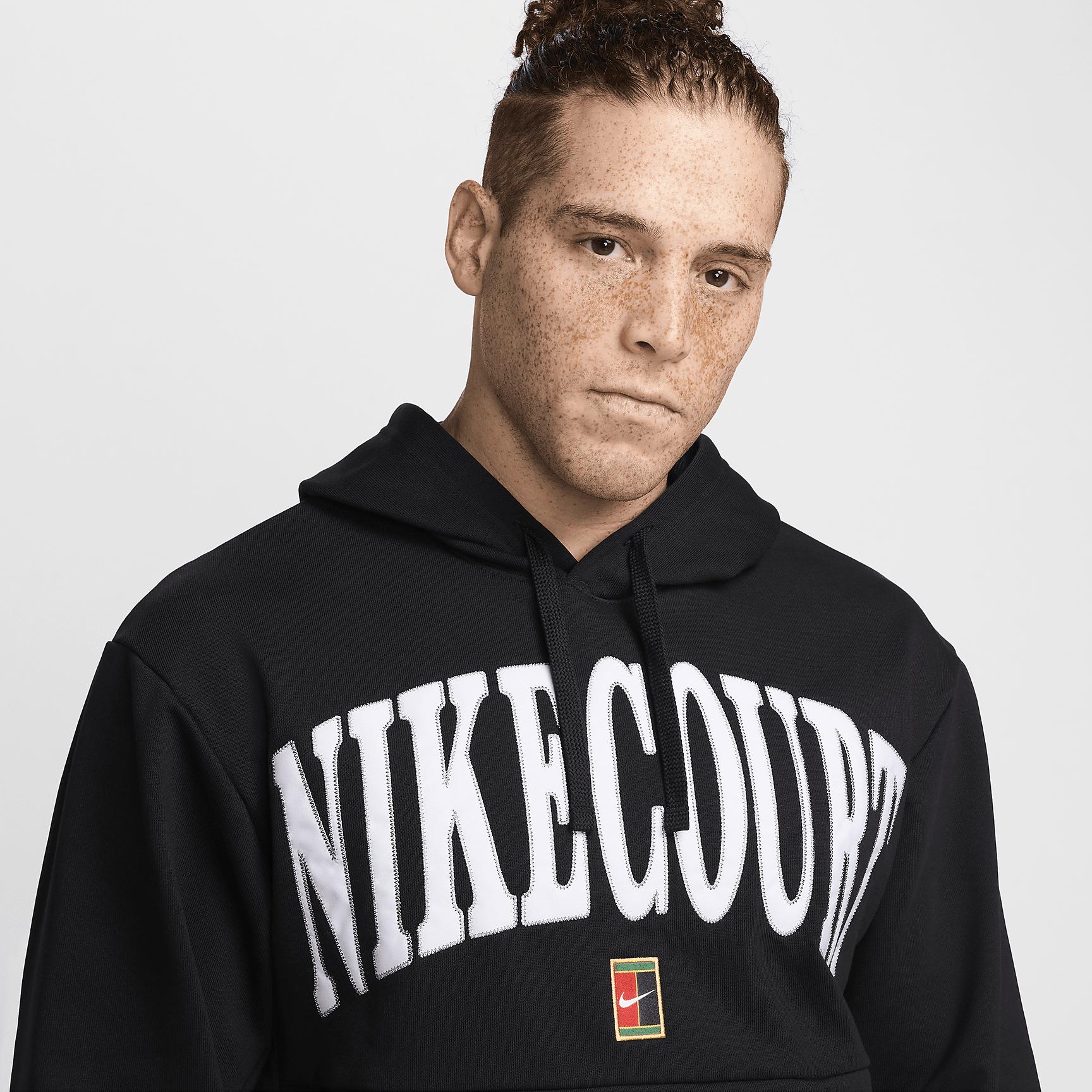 Nike Men's Court Heritage Dri-FIT Fleece Tennis Hoodie Product Image