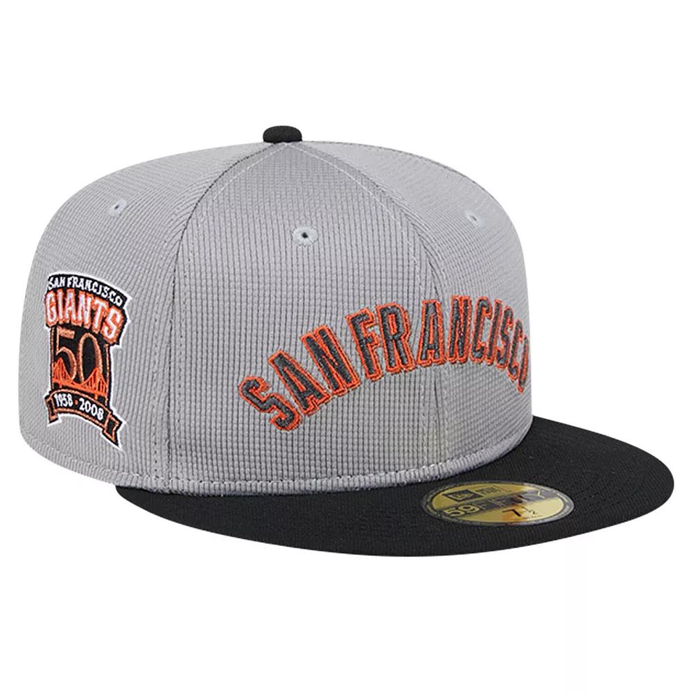 Men's New Era Gray San Francisco Giants Pivot Mesh 59FIFTY Fitted Hat, Size: 7, Grey Product Image