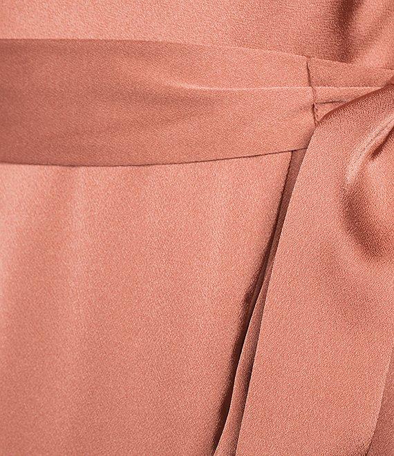 Alex Marie Annalee Satin Cowl Neck Sleeveless Midi Dress Product Image