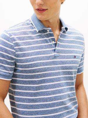 Regular Fit Linen-Blend Pique Polo Product Image