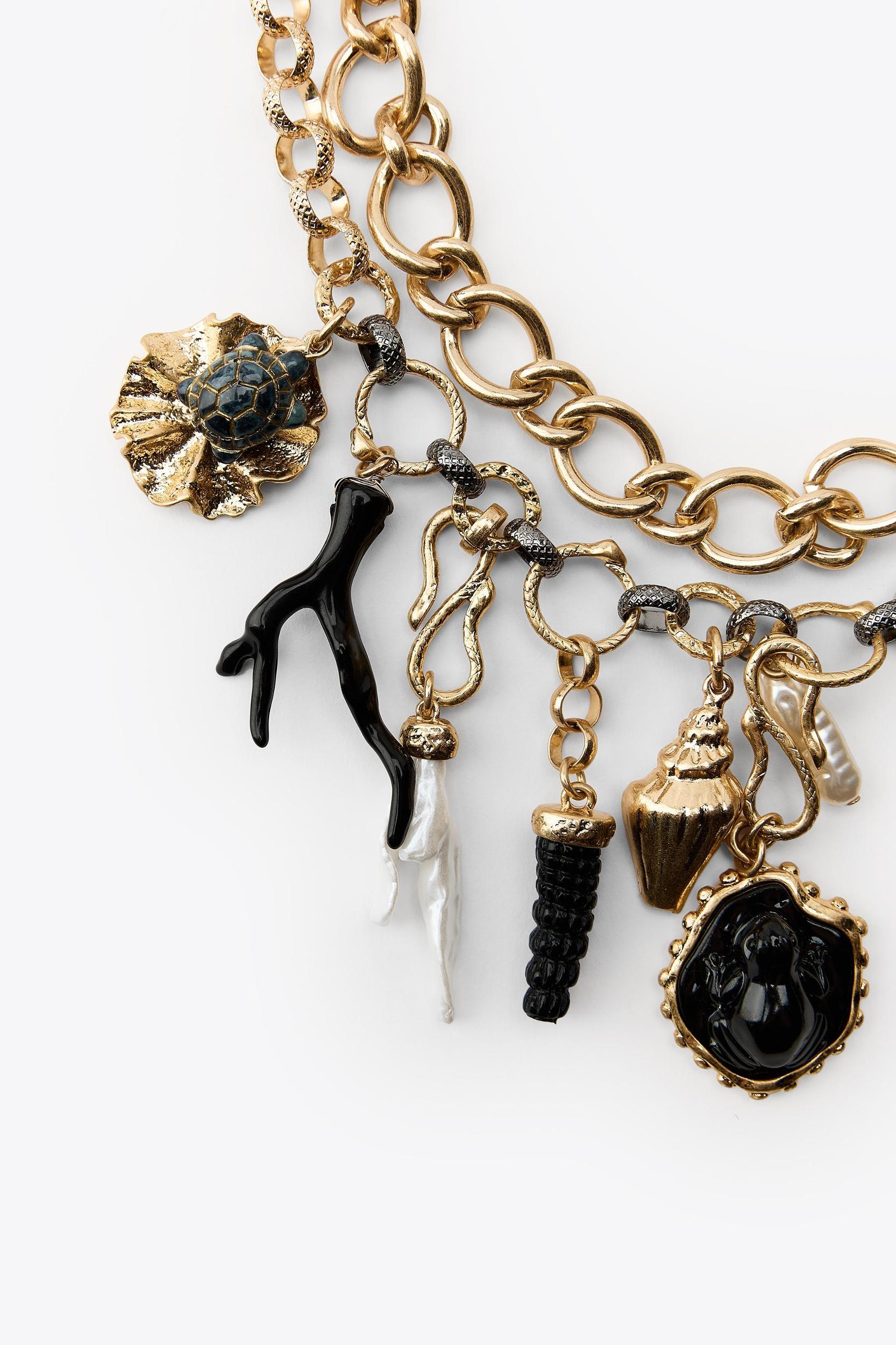 PACK OF 2 MEDALLION AND CHARM NECKLACES Product Image