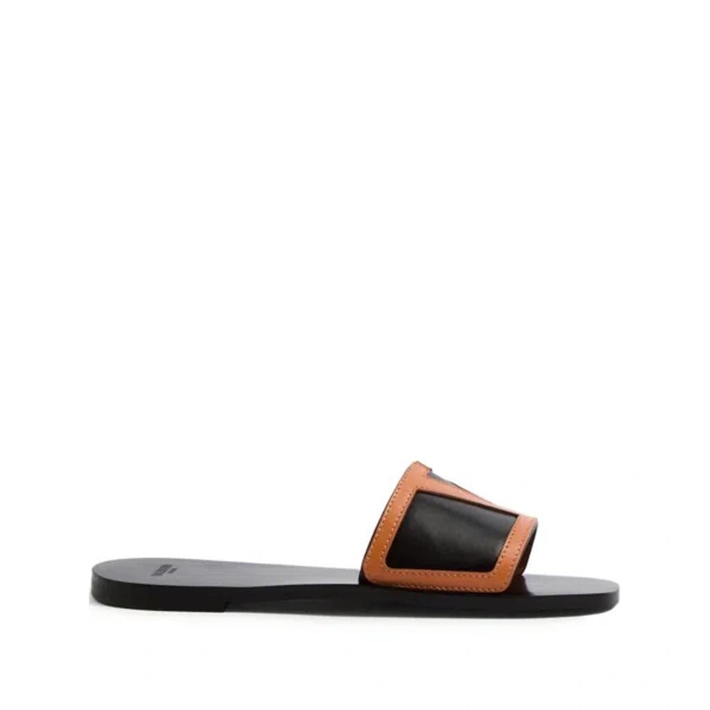 VALENTINO GARAVANI Viva Superstar Slide Sandal In Nappa Leather In Black Product Image