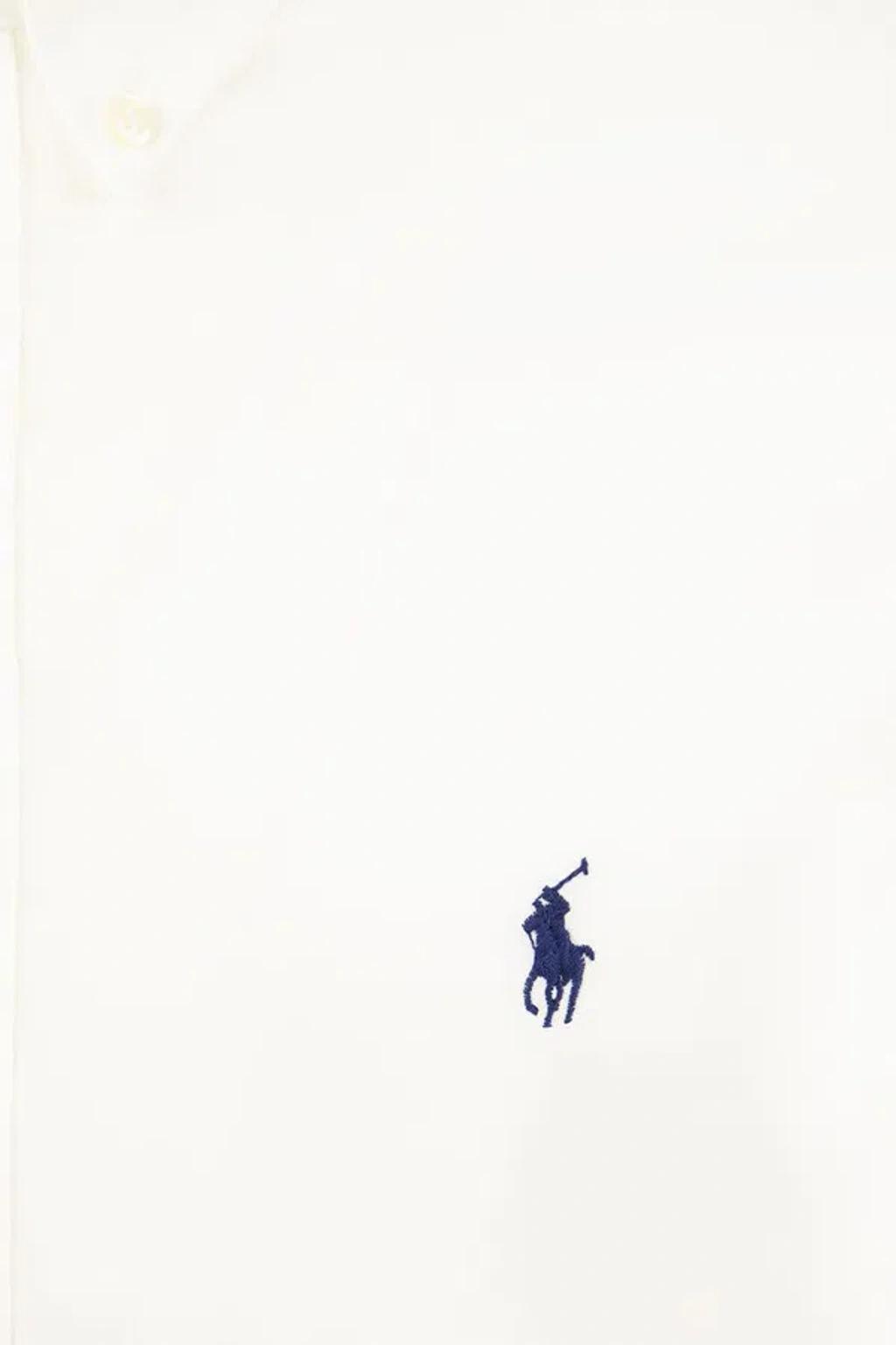 POLO RALPH LAUREN Long Sleeve Sport Shirt Clothing In White Product Image