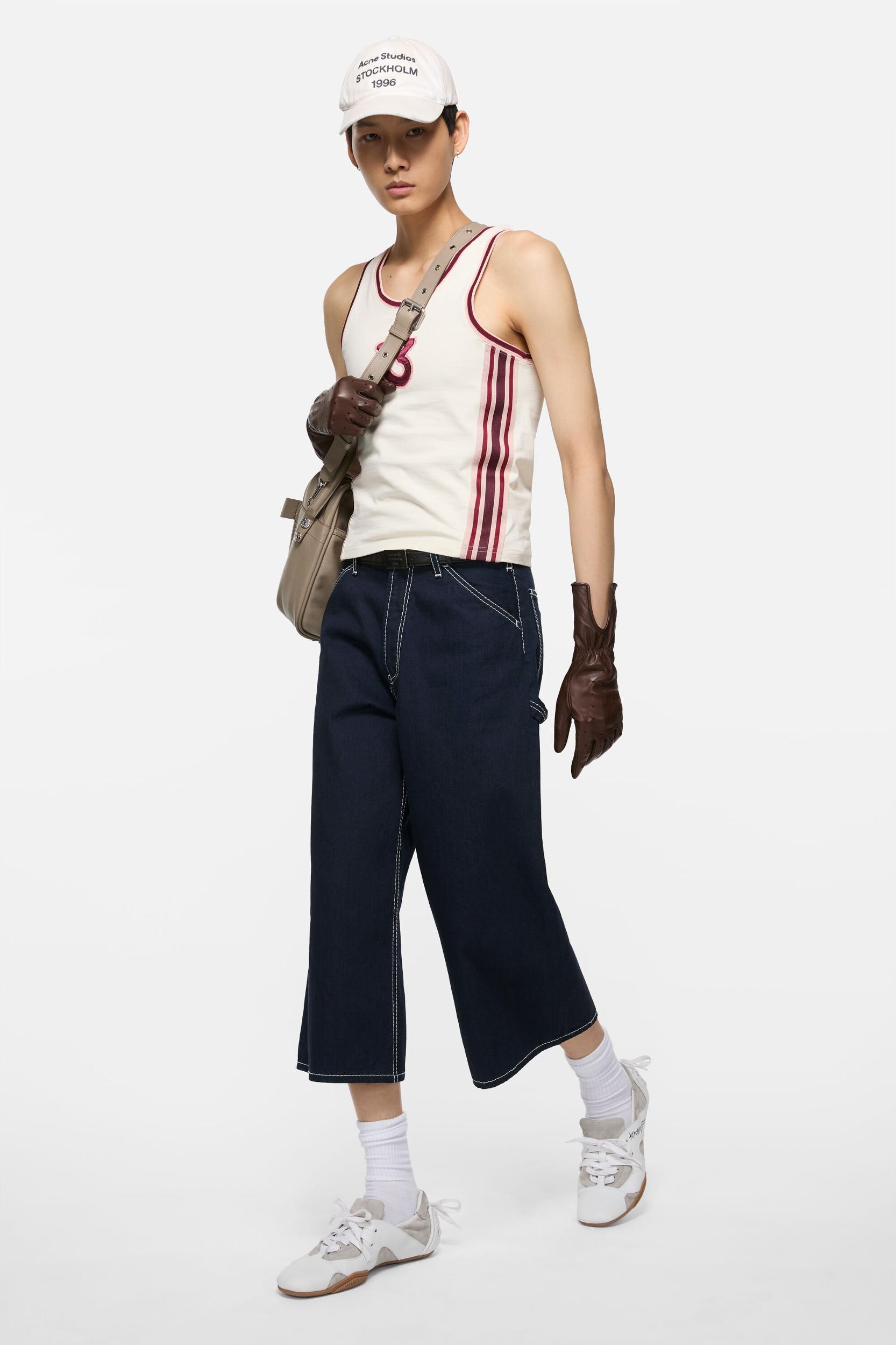 Indigo denim trousers Product Image