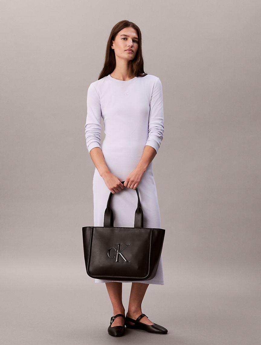 Embossed Monogram Logo Tote Bag Product Image