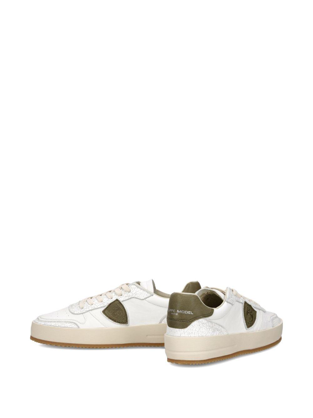 Nice leather-panelled sneakers Product Image