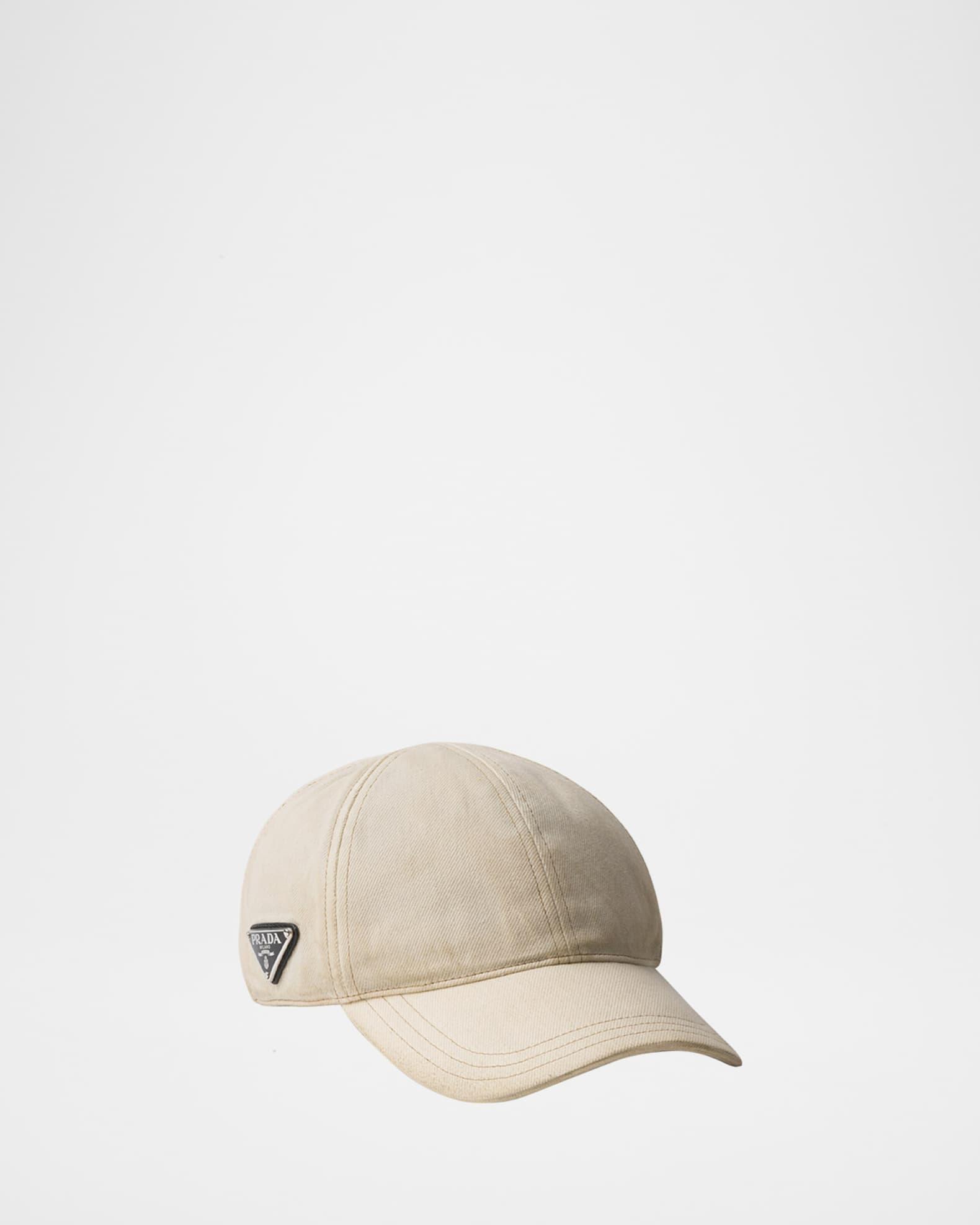 Men's Worn Bull-Denim Baseball Cap with Enameled Logo Product Image