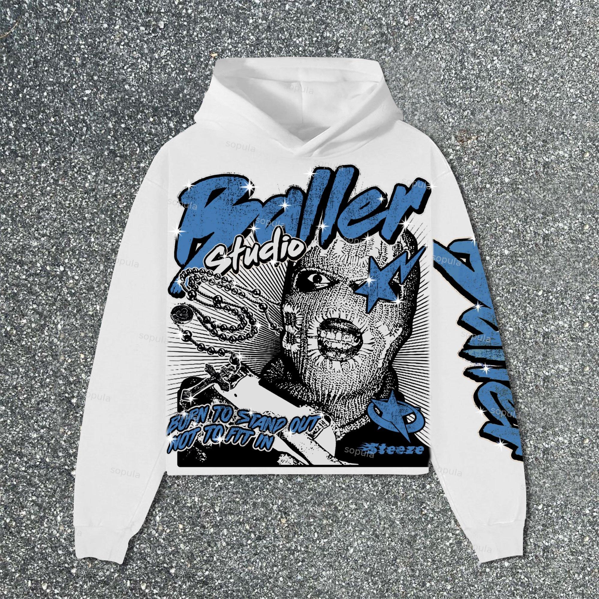 Sopula Hellster Street Players Make Old Retro Graphics Hoodie Product Image