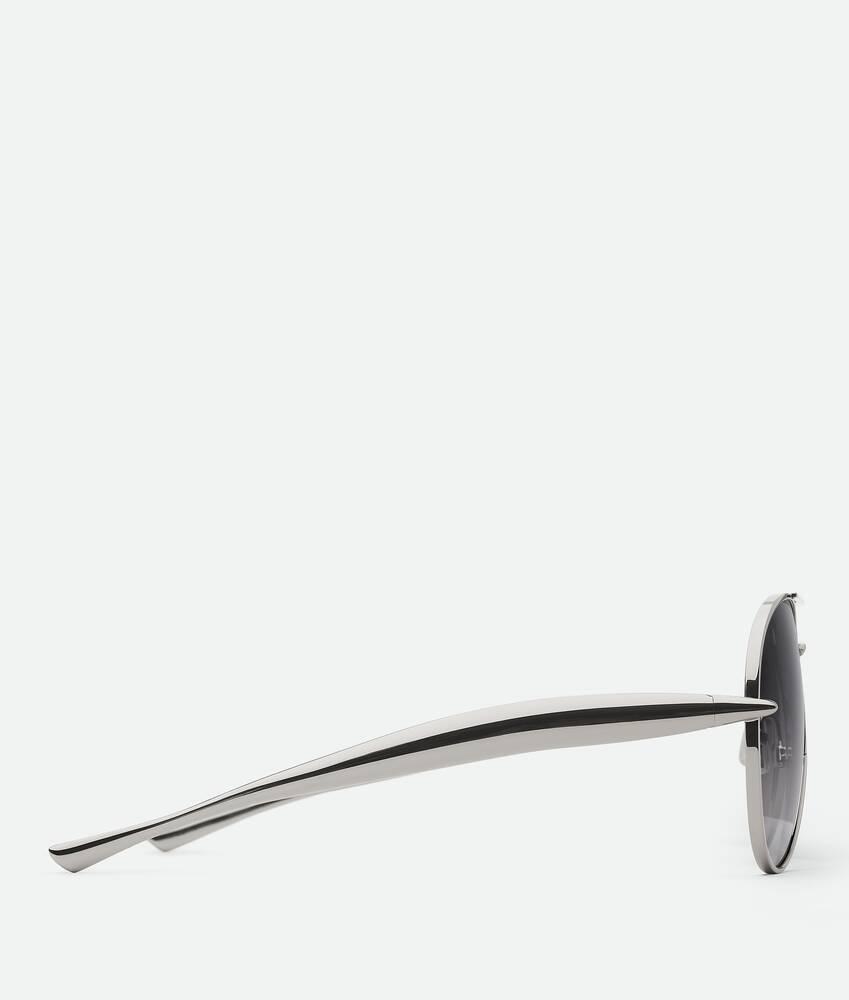 Sardine Aviator Sunglasses in Silver/silver/grey Product Image