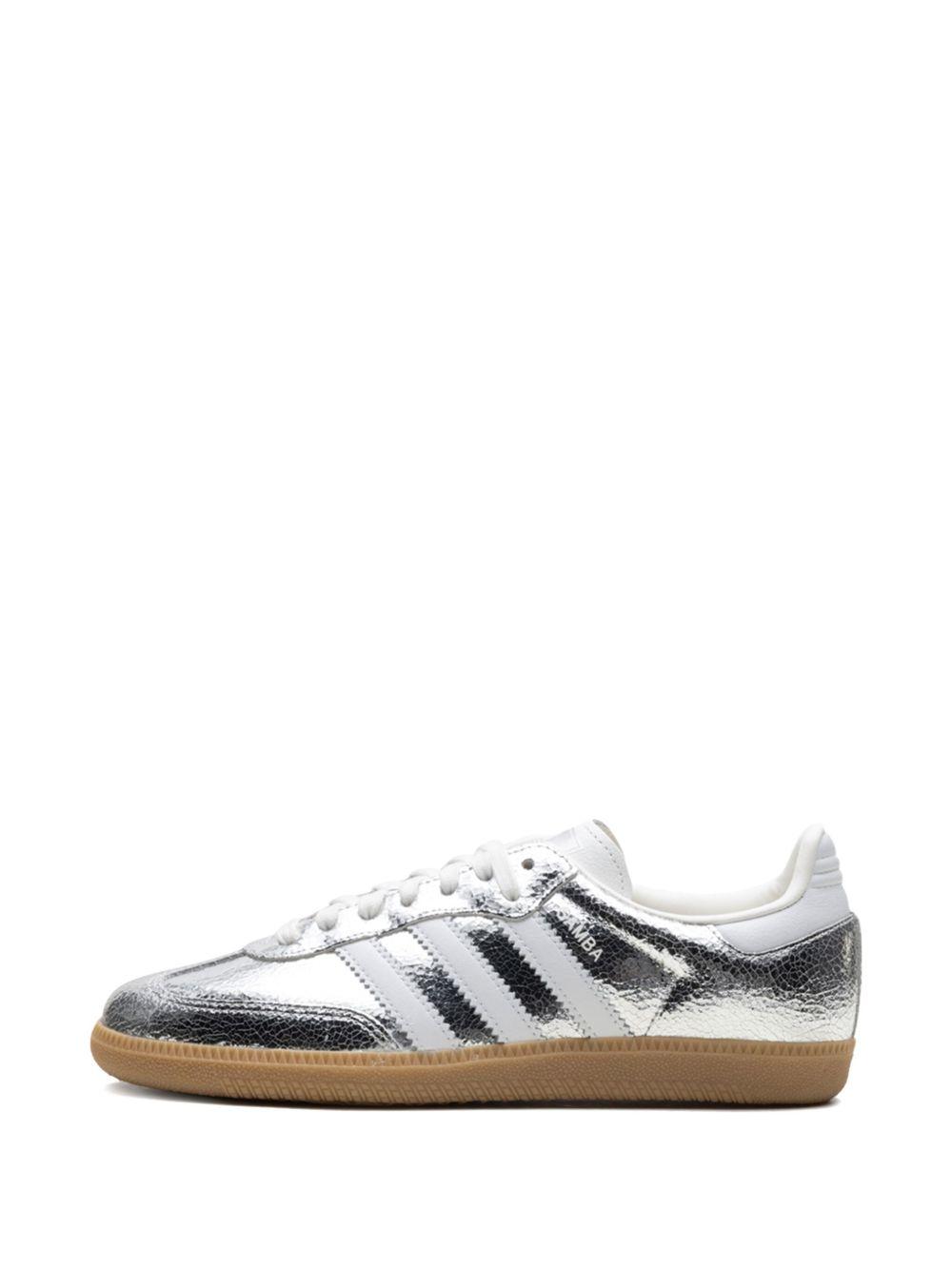 Samba OG "Silver Metallic Cracked Leather" sneakers  Product Image