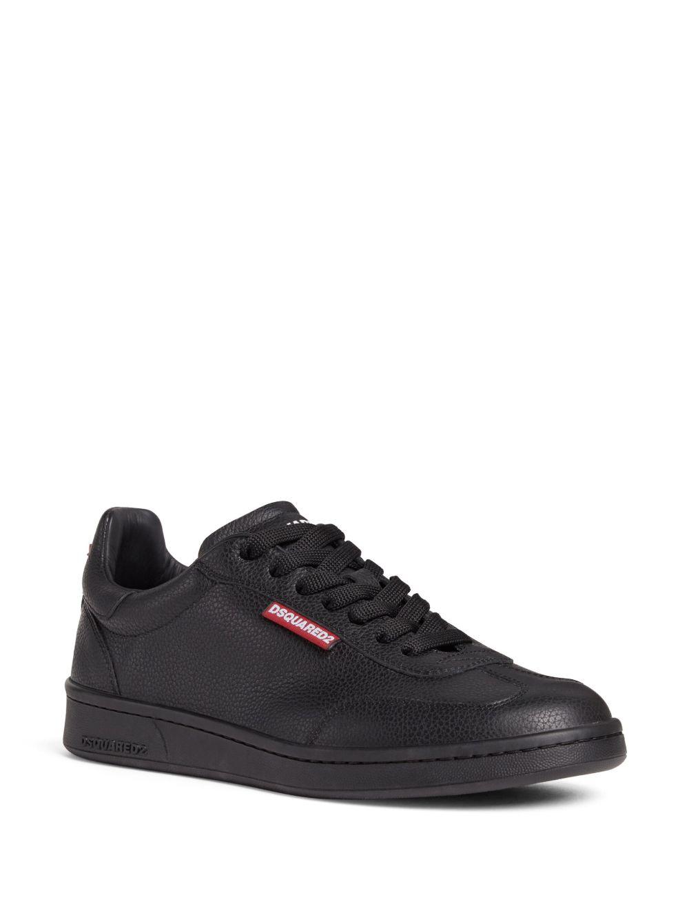 low-top leather sneakers Product Image