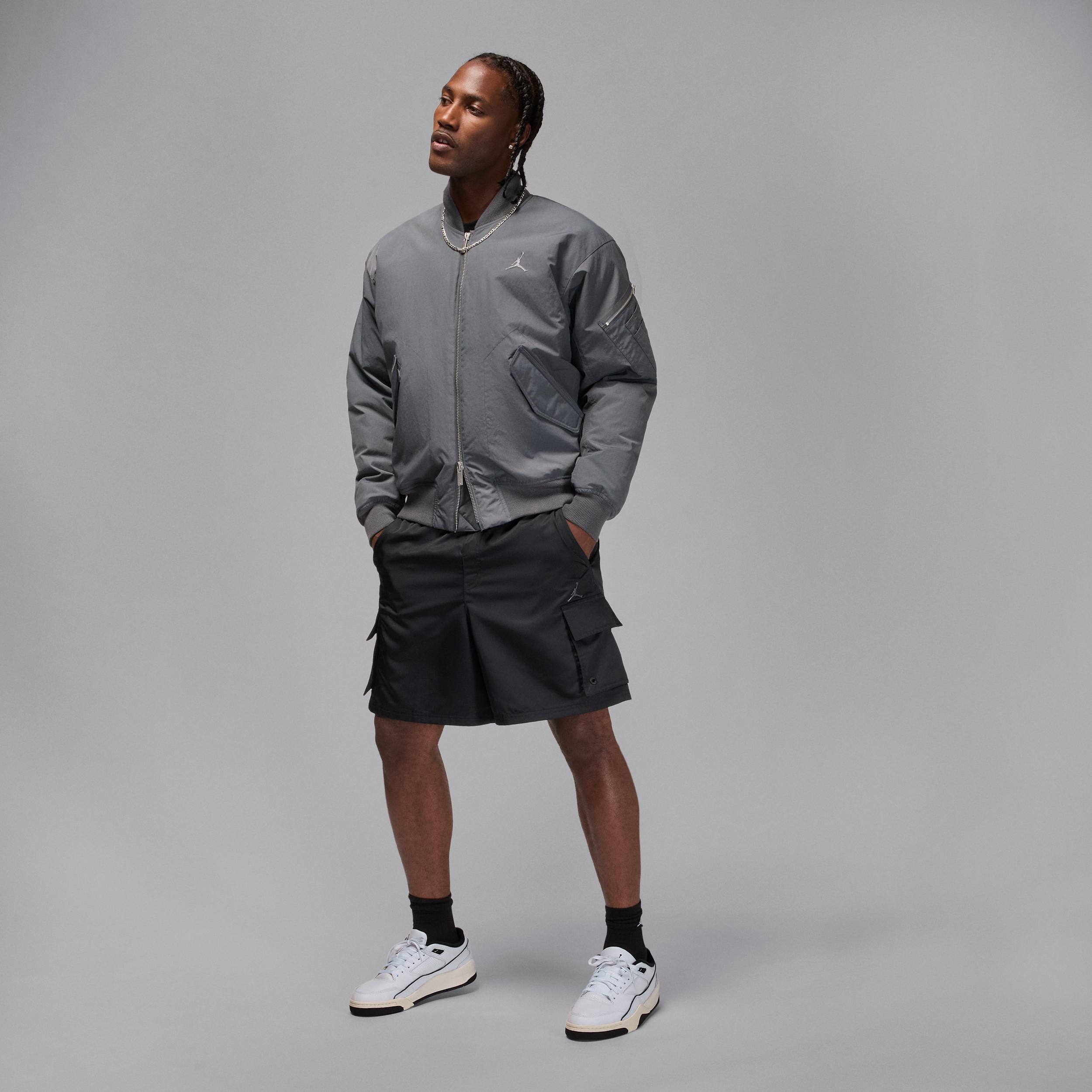 Jordan Mens Jordan Flight Court - Mens Shoes Black/White Product Image