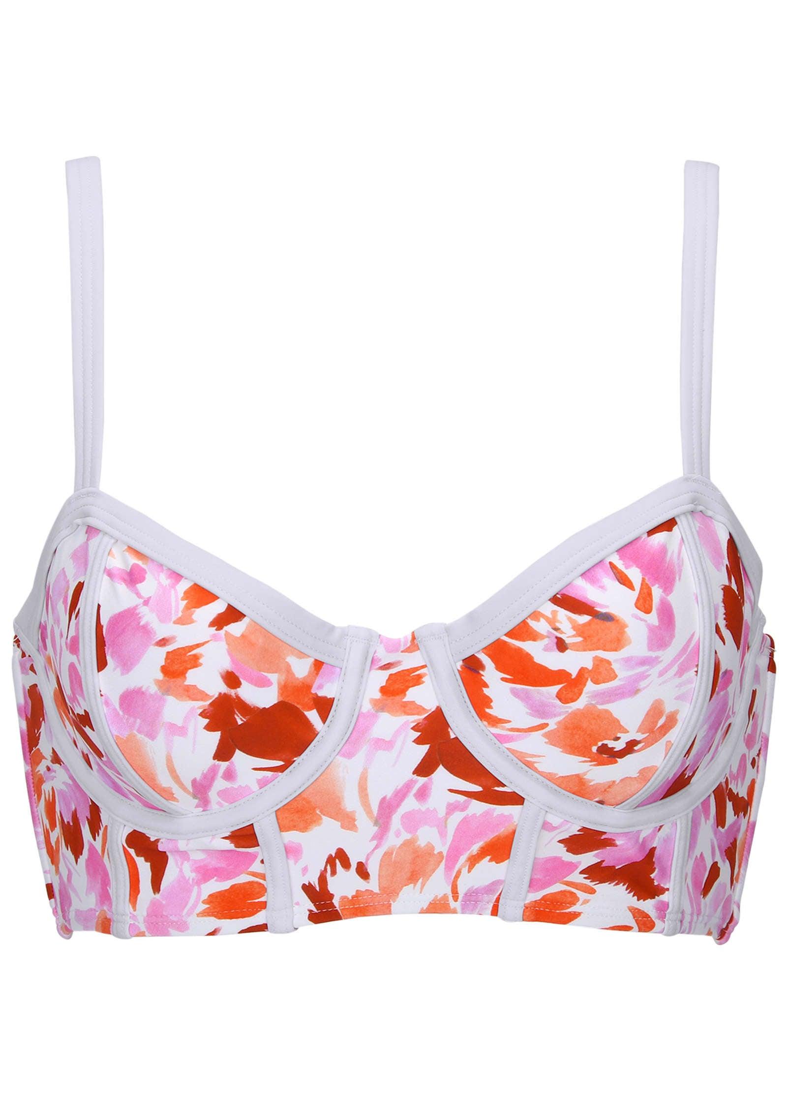 Seam Detail Underwire Top - Feathered Blooms Product Image