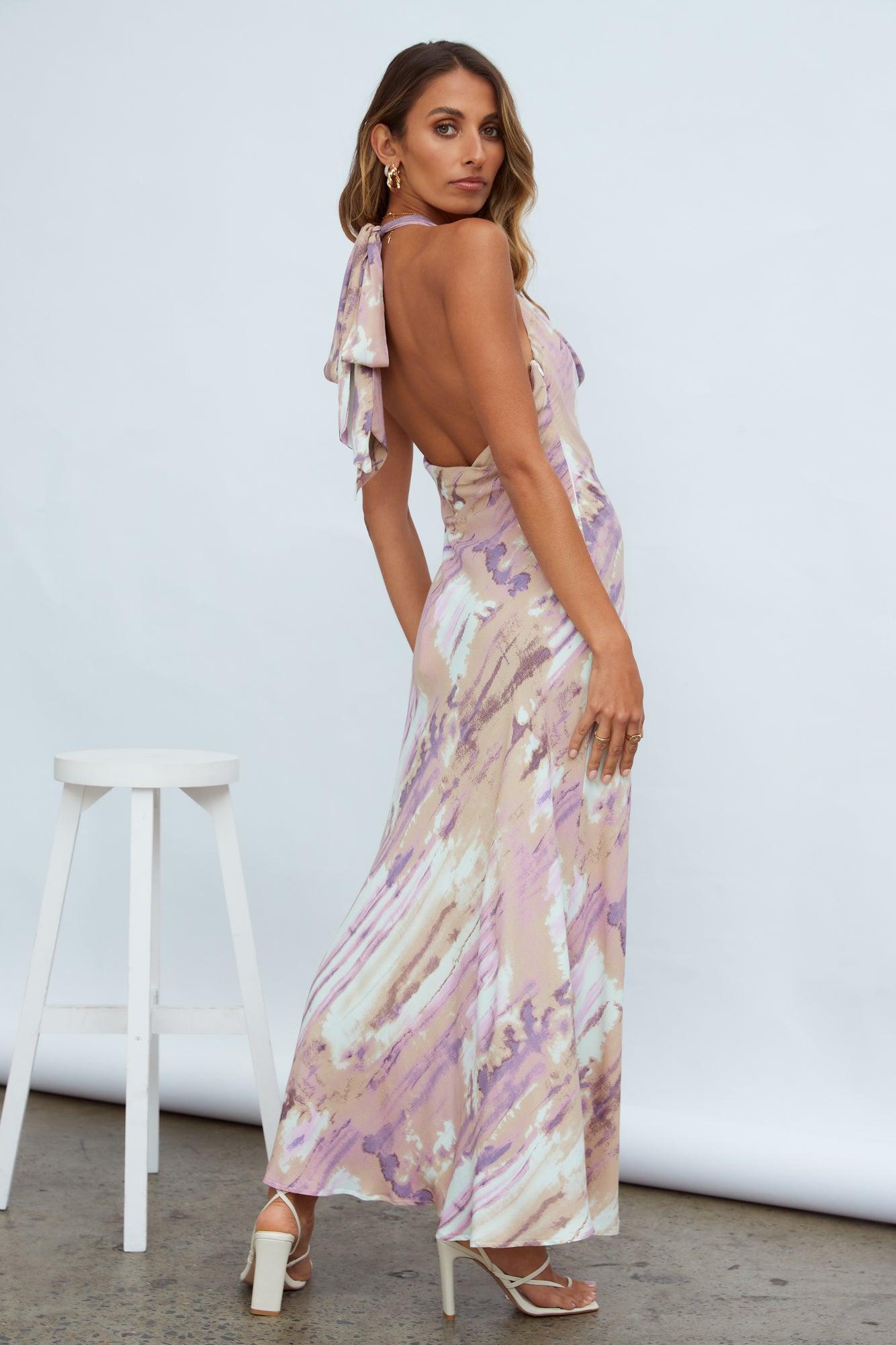 Tiara Fun Maxi Dress Purple Product Image