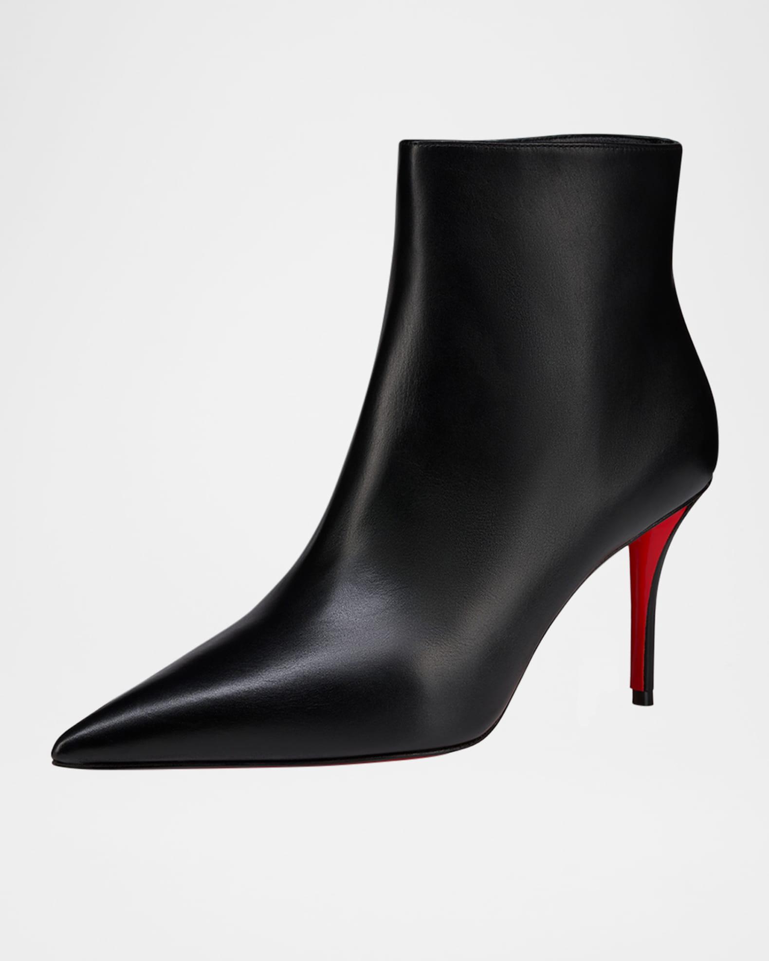 Miss Z Leather Red Sole Booties Product Image