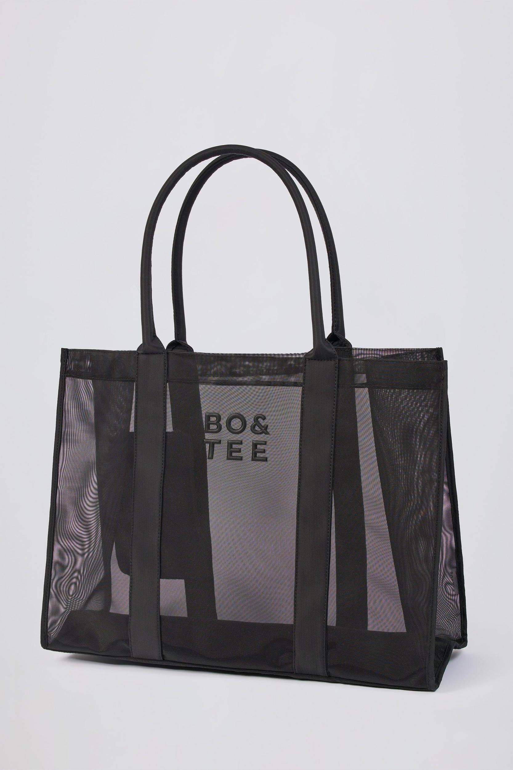 Mesh Tote Bag in Black Product Image