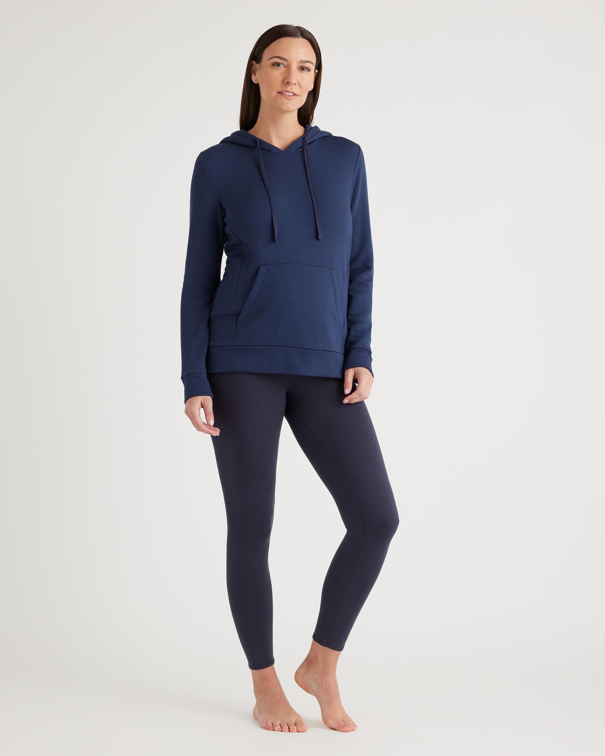 Quince | Women's French Terry Maternity & Postpartum Lounge Leggings Organic Cotton Product Image