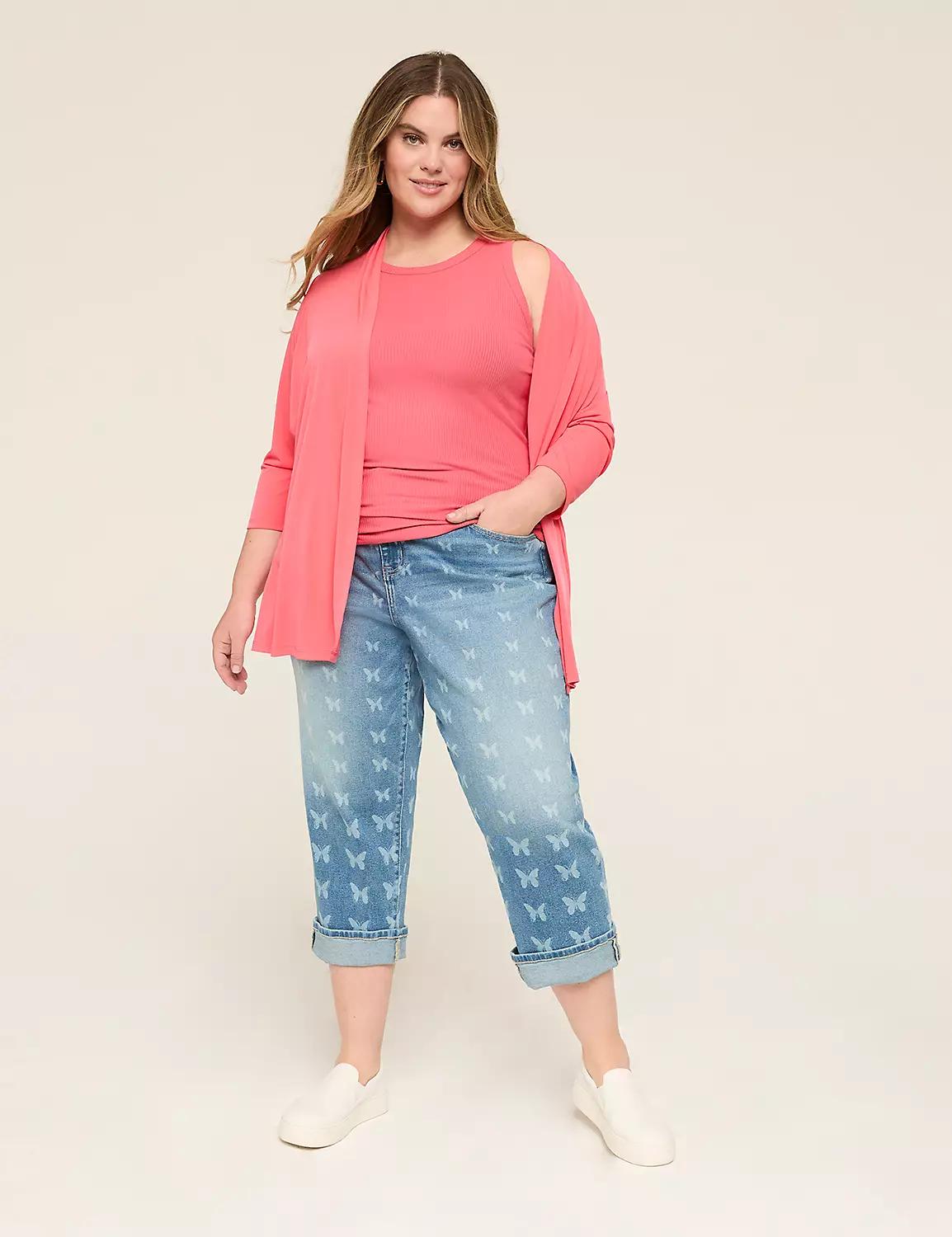 High-Neck Rib Tank Product Image