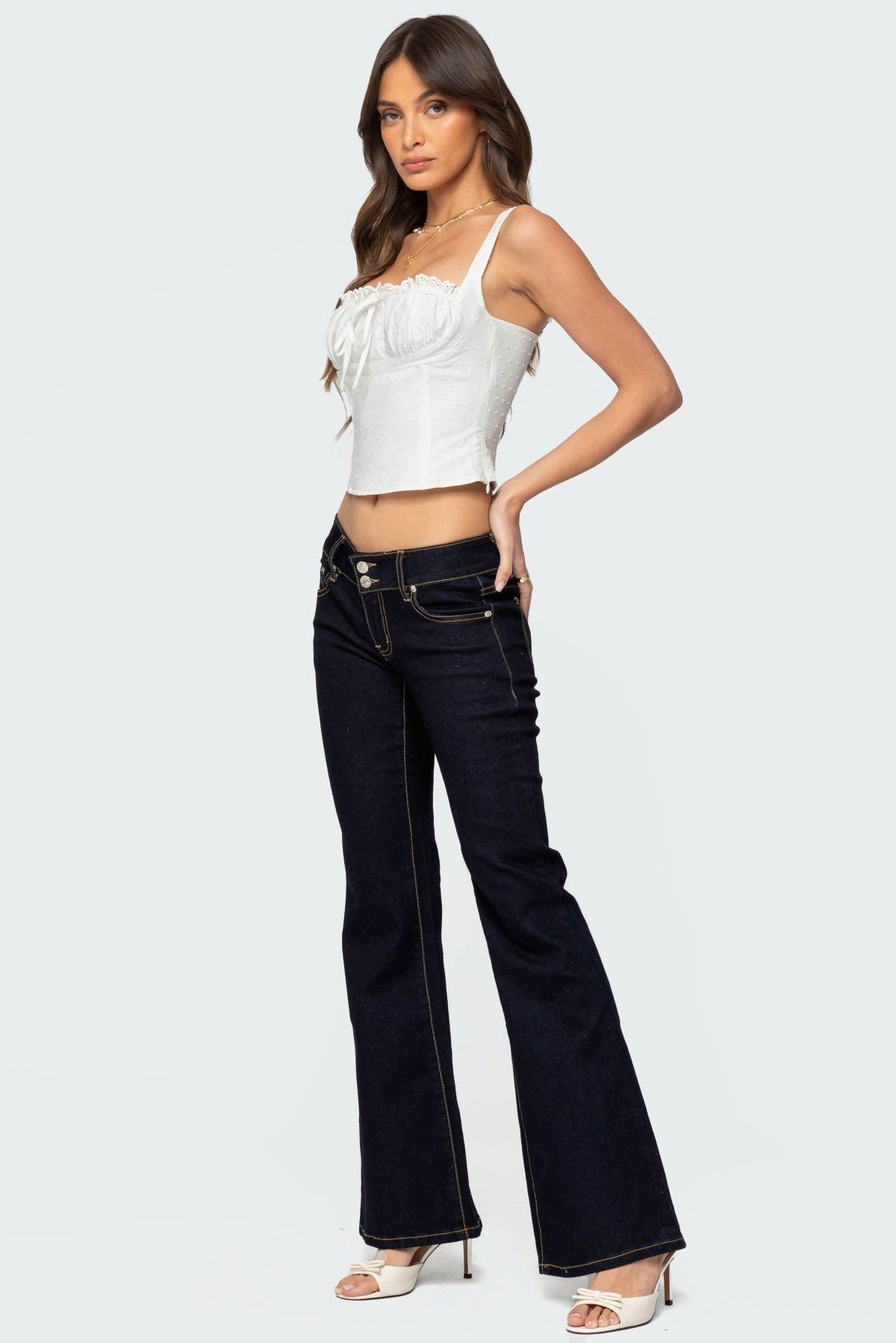 Dulcie Dotted Cotton Bustier Top Product Image