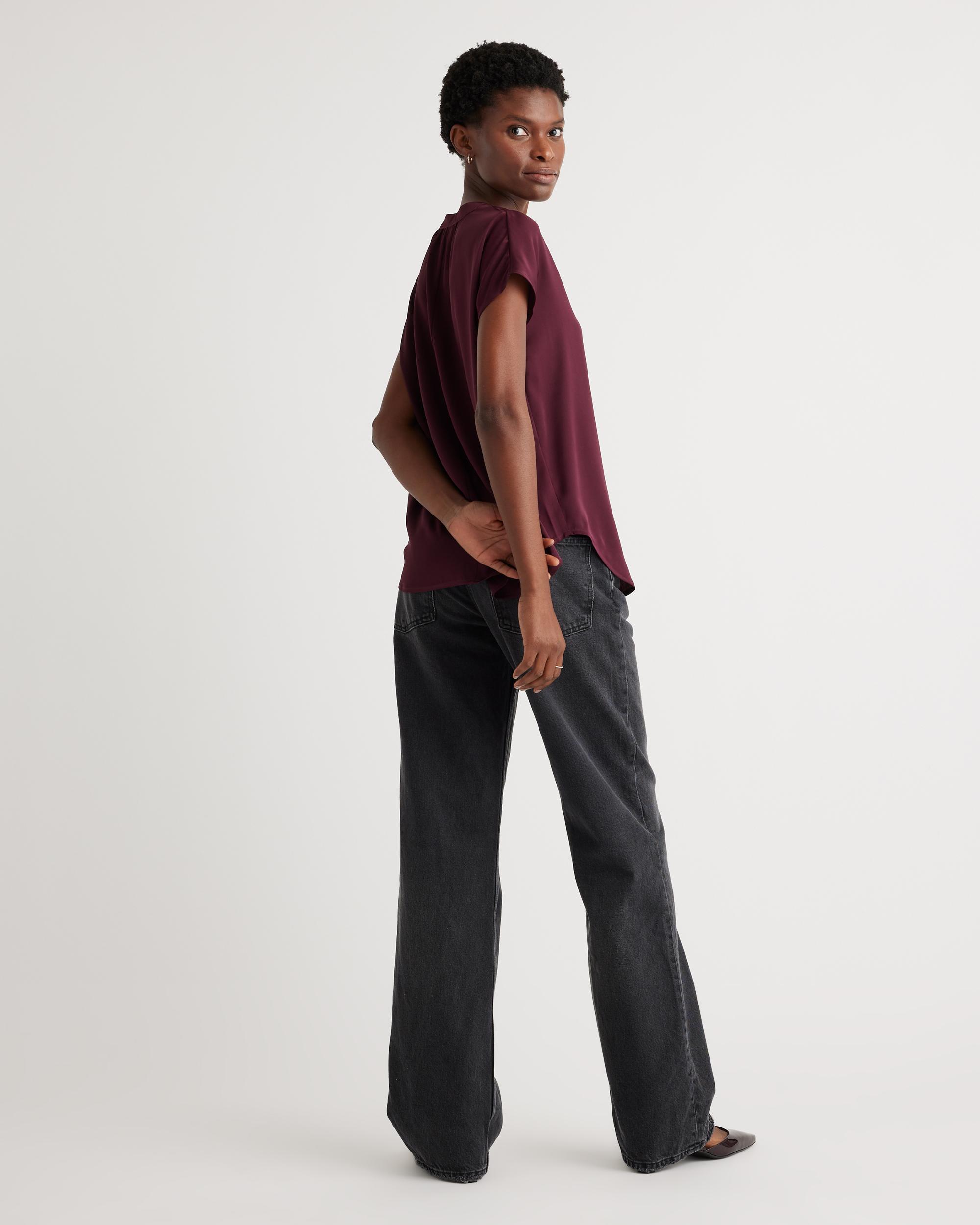 Quince | Women's Washable Stretch Silk Dolman Sleeve Blouse Mulberry Silk Product Image