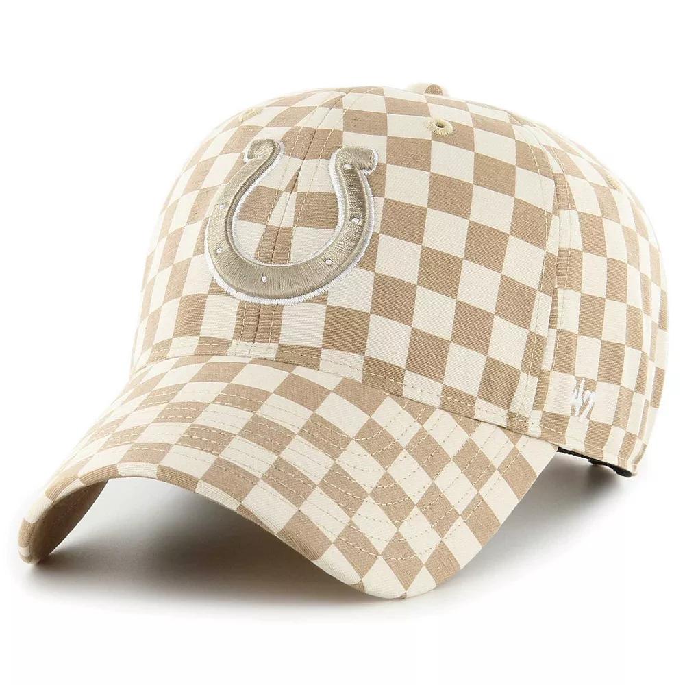 Women's '47 Tan Indianapolis Colts Vibe Check Clean Up Adjustable Hat, Team Product Image