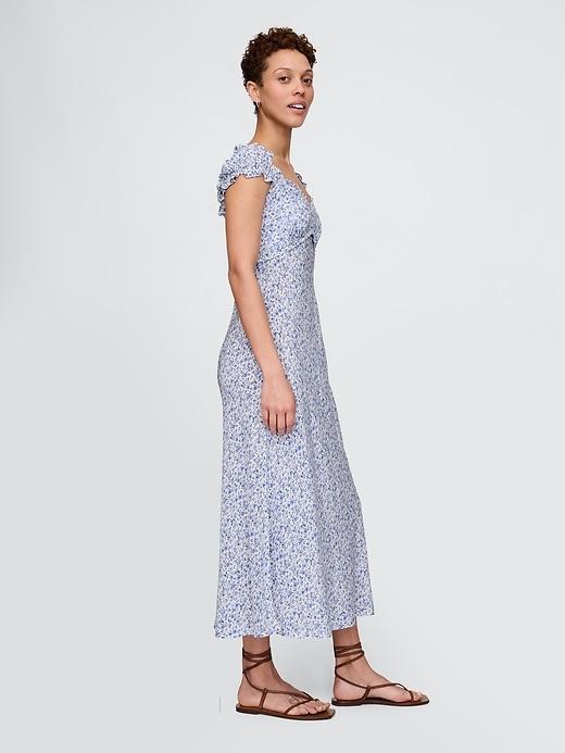 Crepe Sweetheart Maxi Dress Product Image