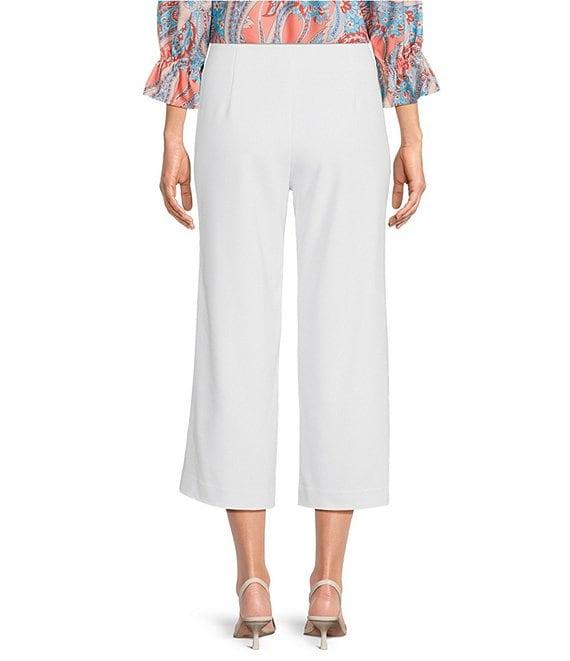 Investments Petite Size the PARK AVE fit Elite Stretch Wide Leg Crop Pants Product Image