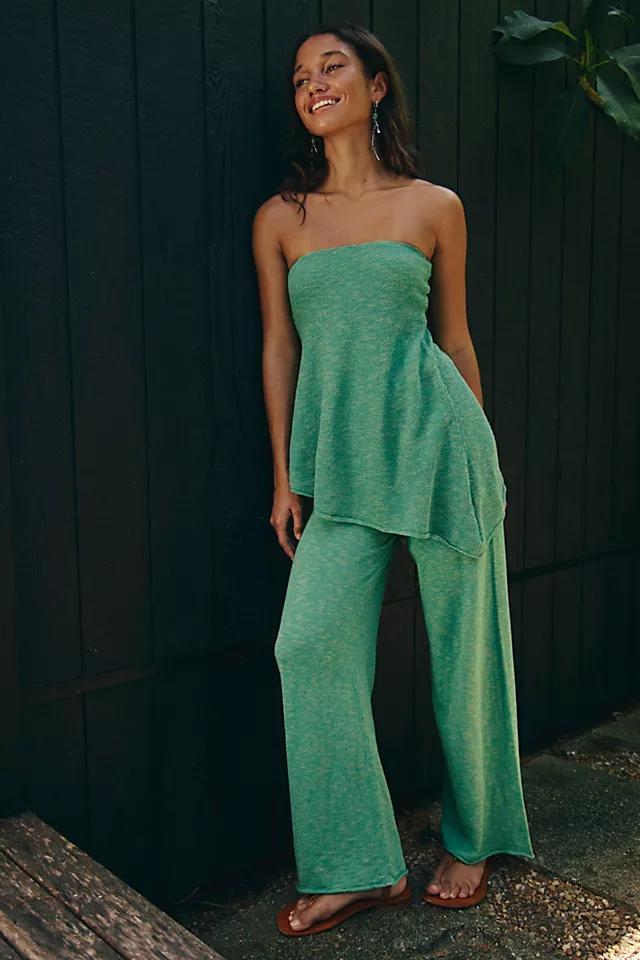 Krista Cotton-Linen Sweater Set Product Image